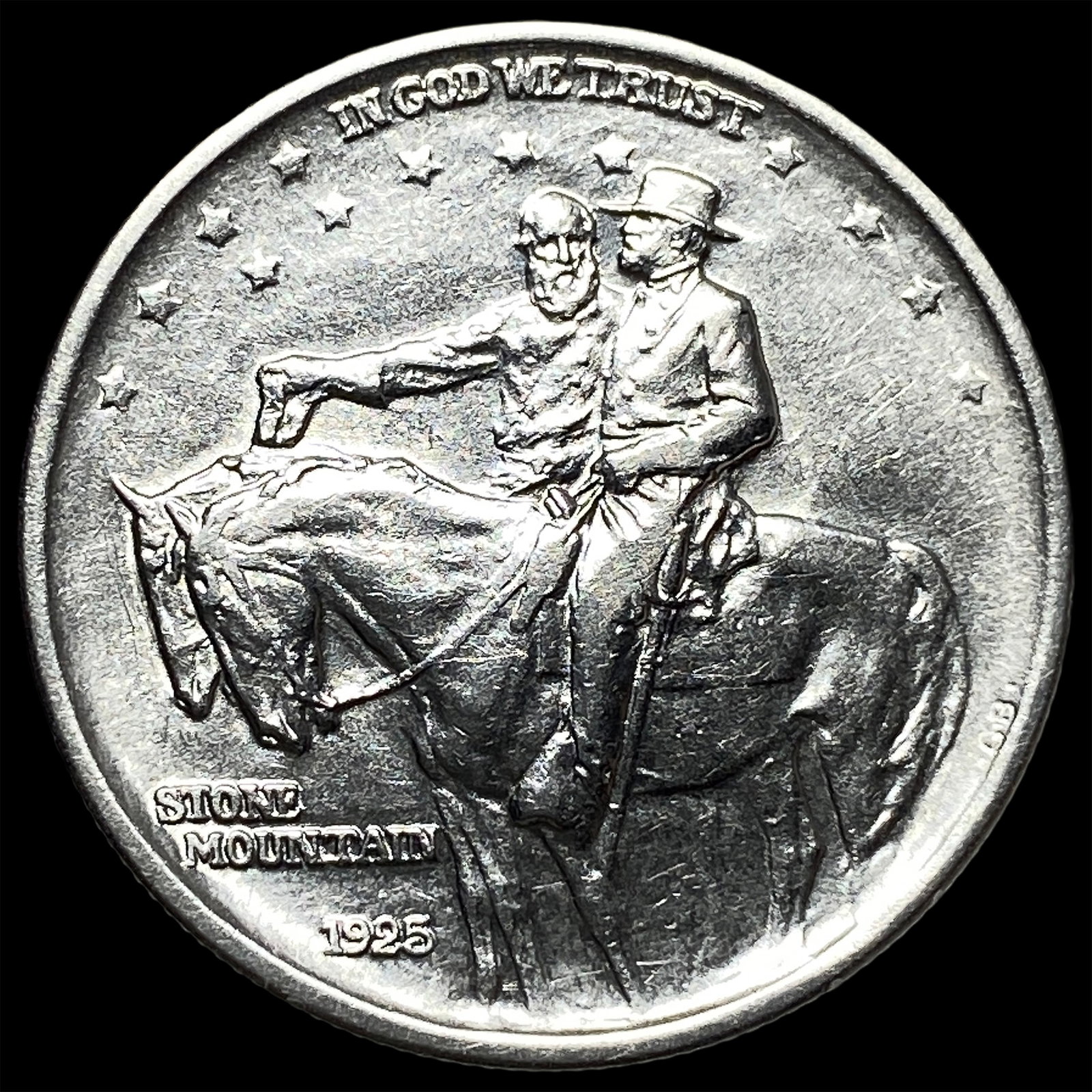 1925 Stone Mountain Silver Half Dollar CHOICE AU: 1925 Stone Mountain Silver Half Dollar CHOICE AU