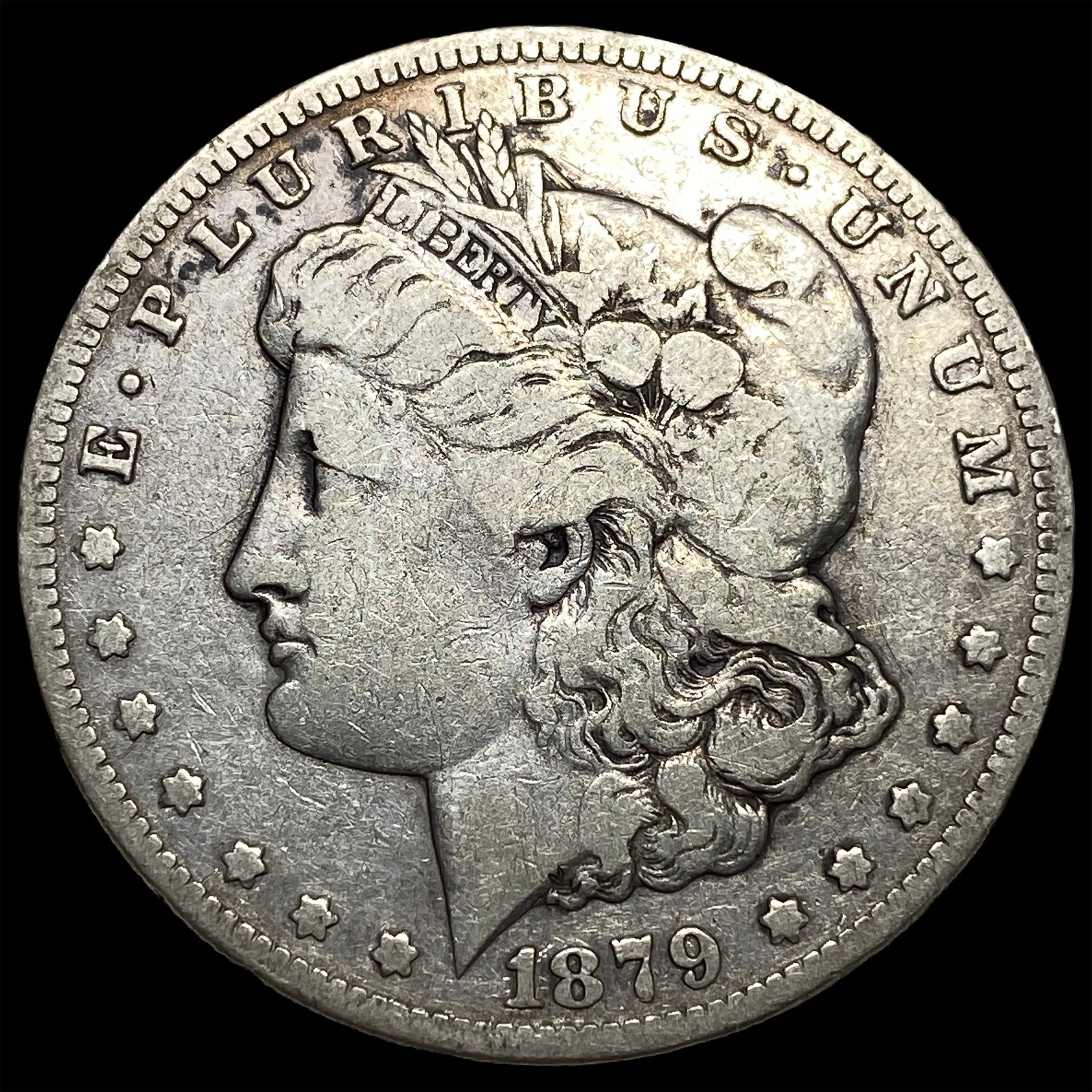 1879-CC Silver Morgan Dollar ABOUT UNCIRCULATED: 1879-CC Silver Morgan Dollar ABOUT UNCIRCULATED