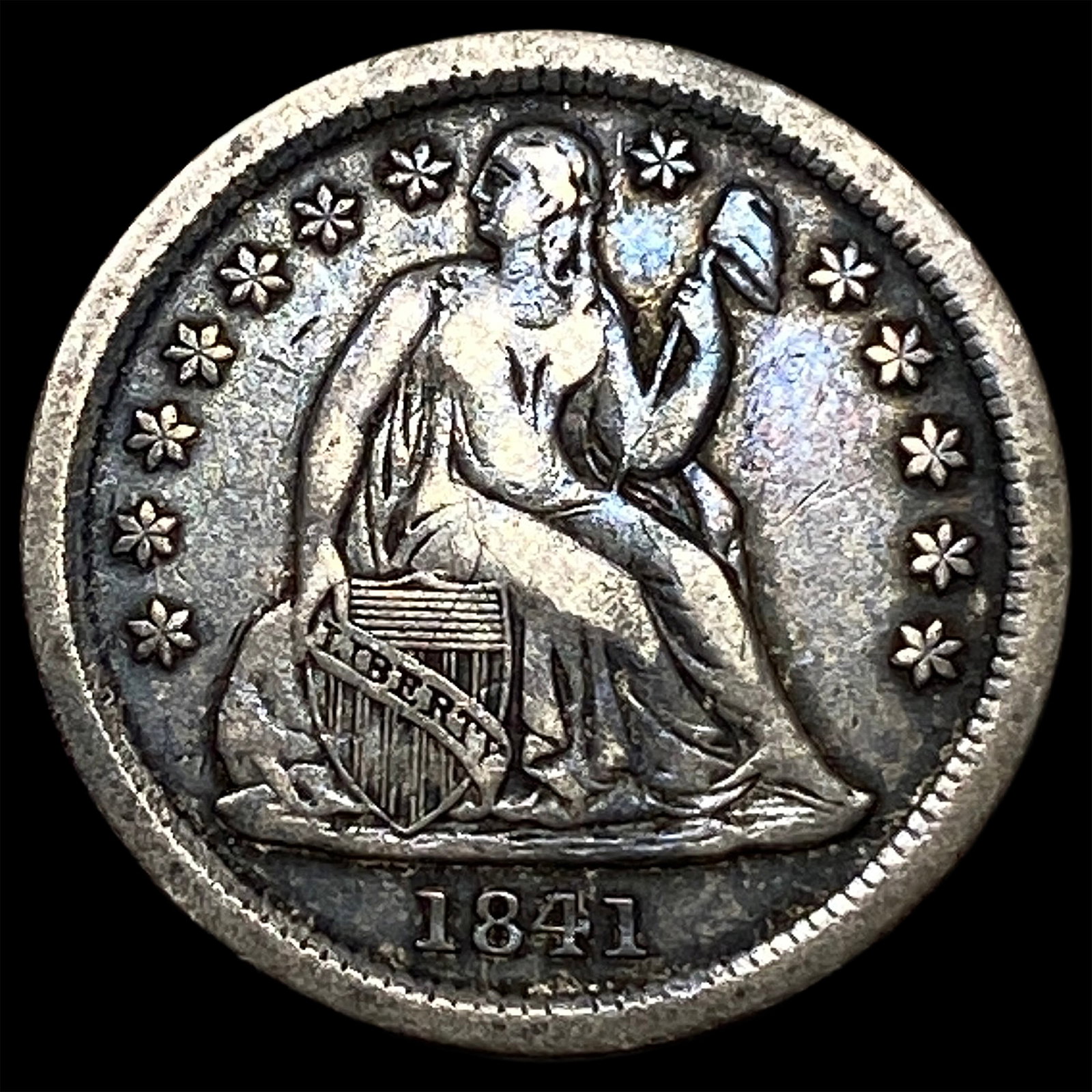 1841 Seated Liberty Dime CLOSELY UNCIRCULATED (1 of 2)
