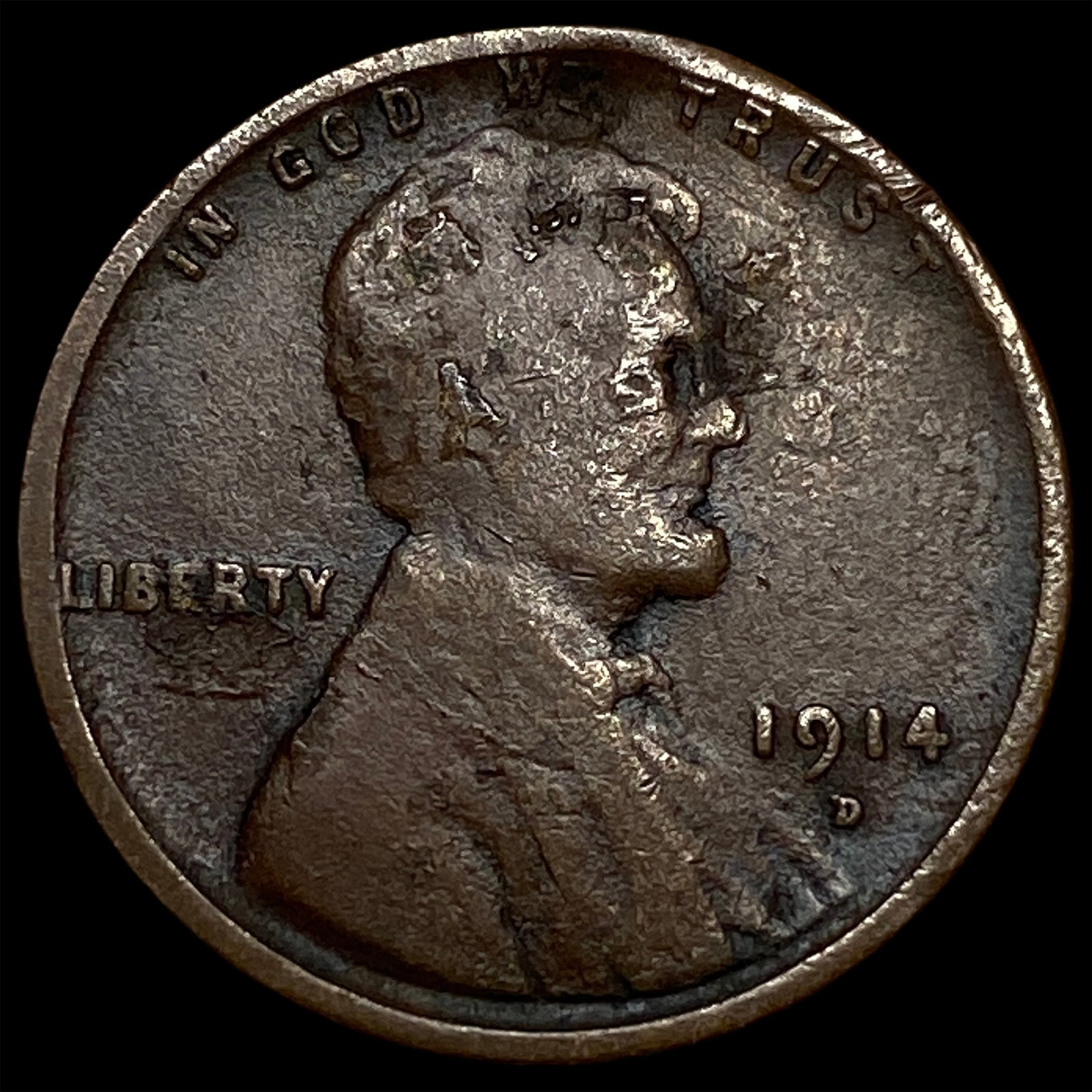 1914-D Lincoln Wheat Cent LIGHTLY CIRCULATED (1 of 2)