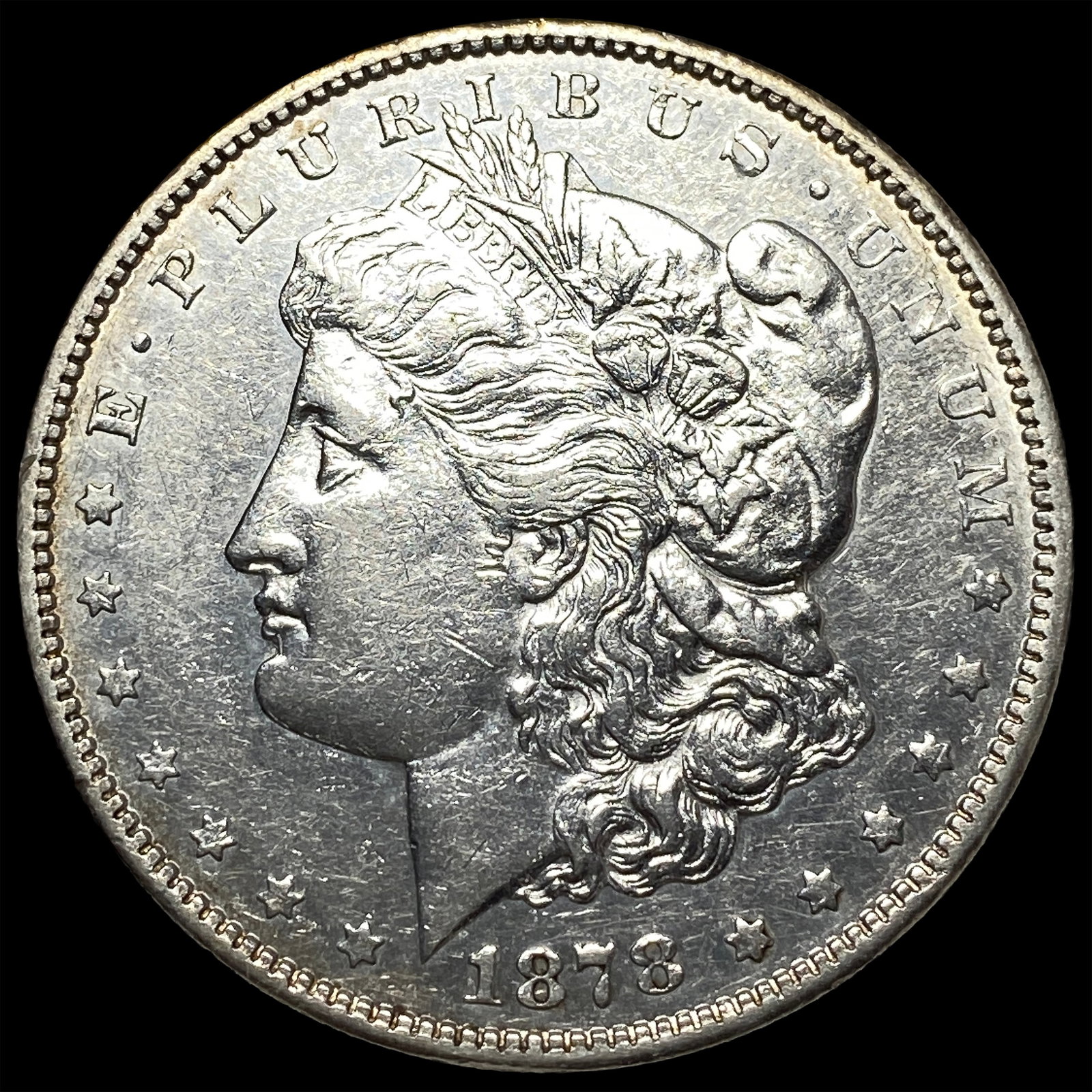1878 Morgan Silver Dollar CLOSELY UNCIRCULATED: 1878 Morgan Silver Dollar CLOSELY UNCIRCULATED