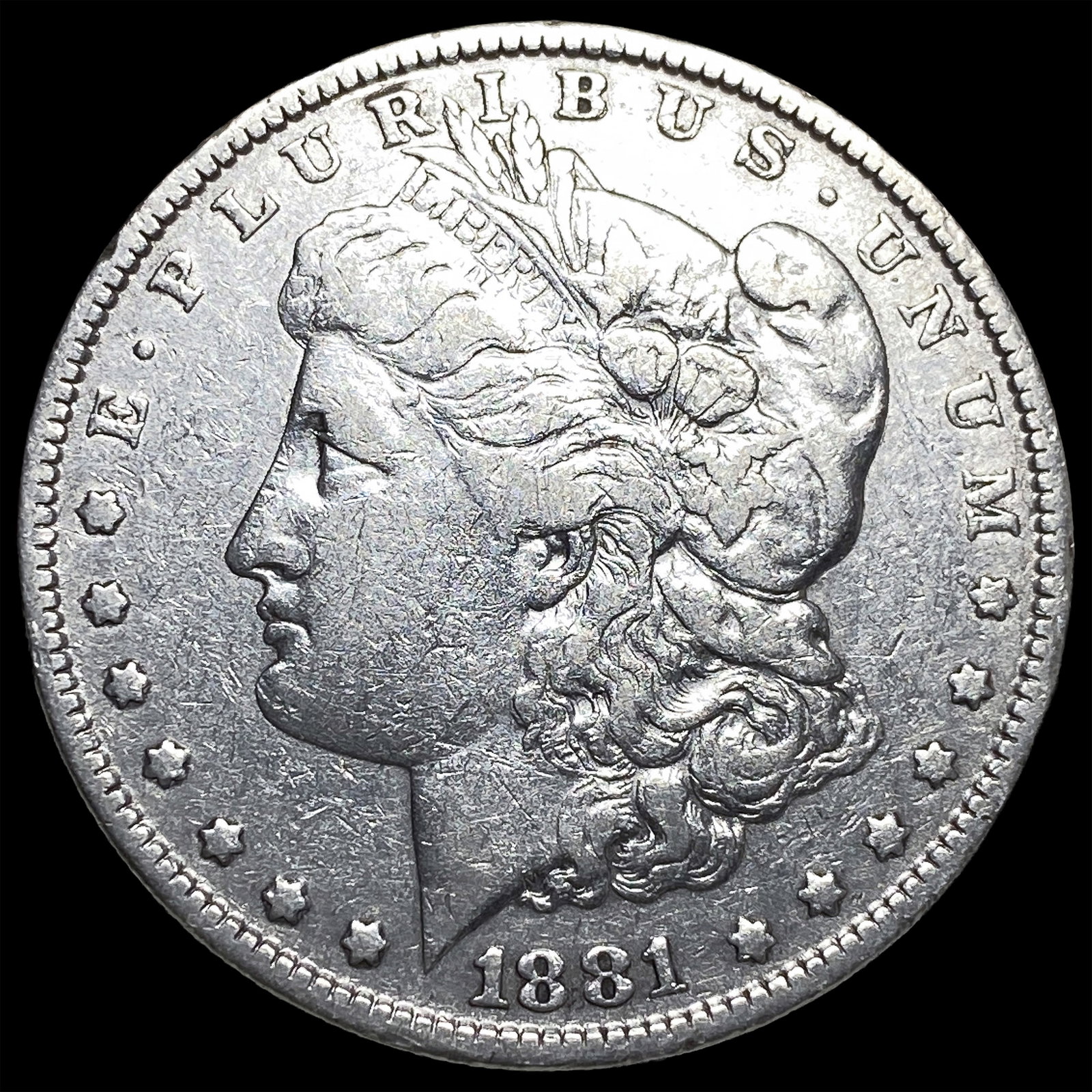 1881-S Silver Morgan Dollar NEARLY UNCIRCULATED: 1881-S Silver Morgan Dollar NEARLY UNCIRCULATED
