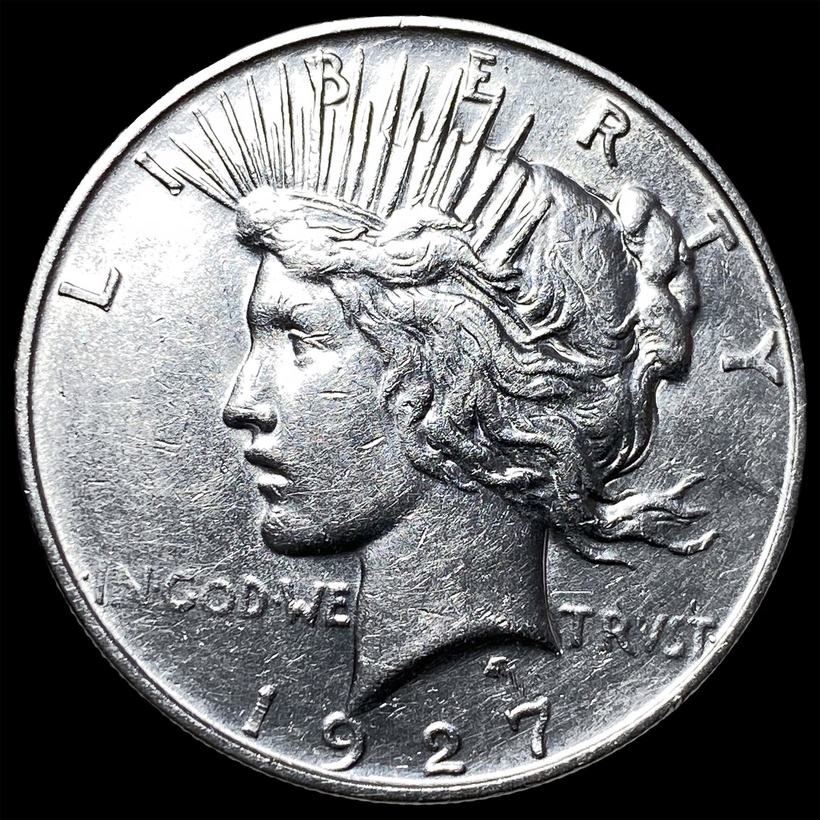 1927 Peace Silver Dollar CLOSELY UNCIRCULATED: 1927 Peace Silver Dollar CLOSELY UNCIRCULATED