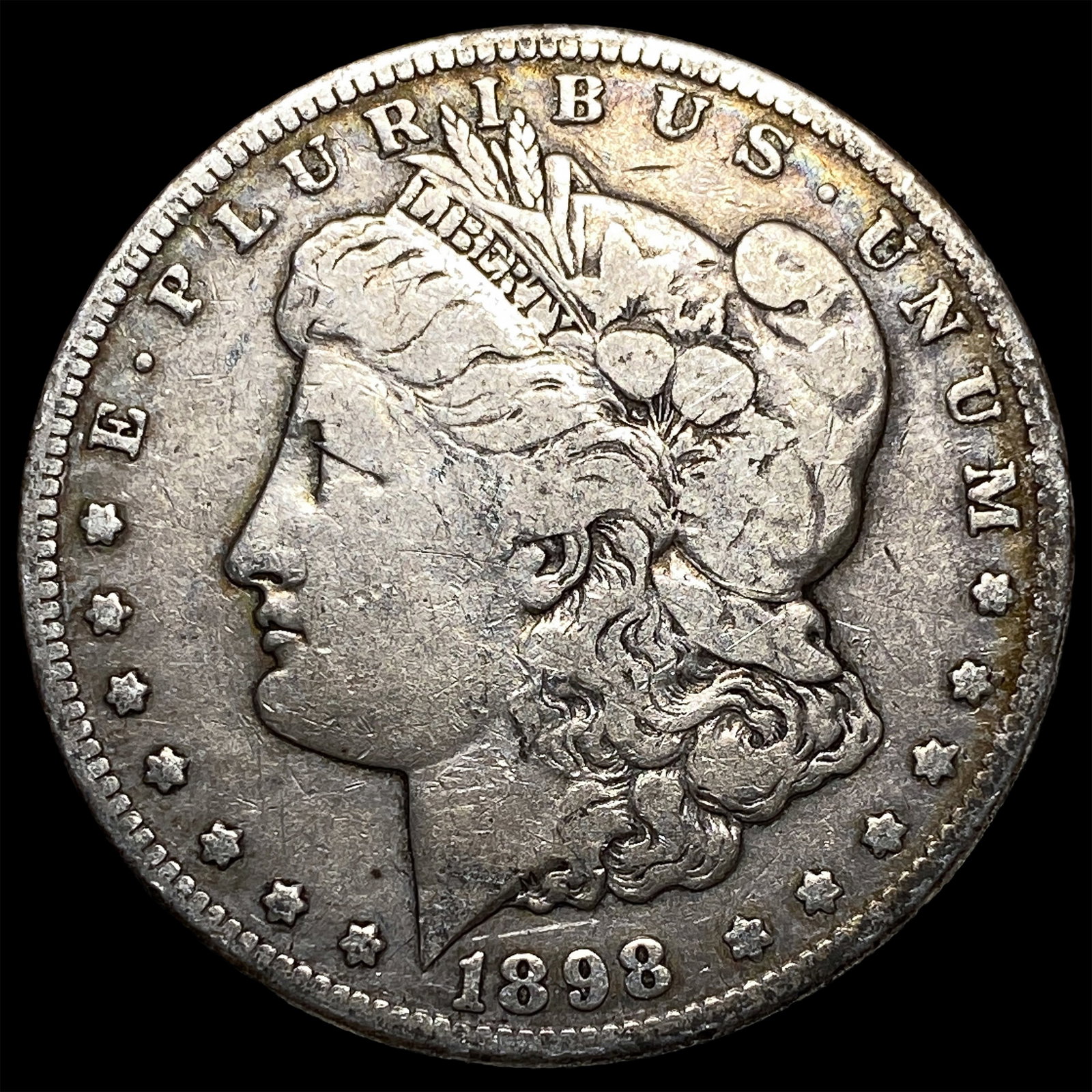1898-S Silver Morgan Dollar LIGHTLY CIRCULATED: 1898-S Silver Morgan Dollar LIGHTLY CIRCULATED