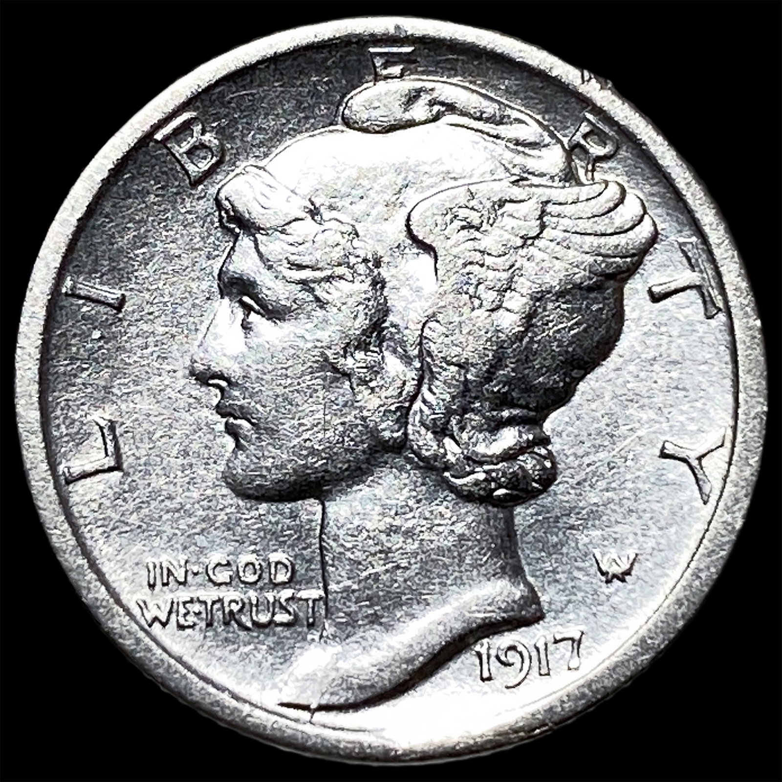 1917 Mercury Dime CLOSELY UNCIRCULATED (1 of 2)