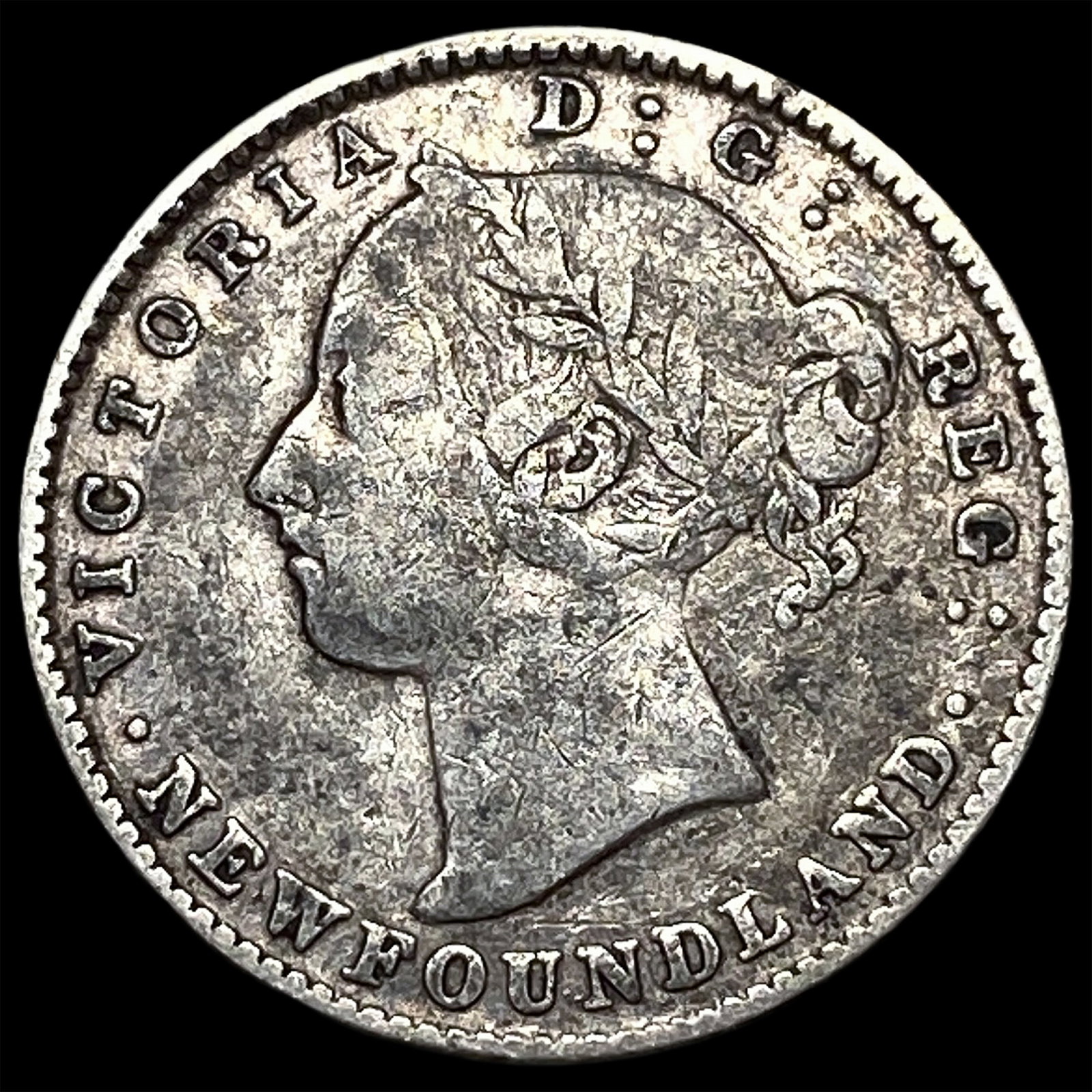 1890 Newfoundland Silver 10 Cents NEARLY UNCIRCULATED (1 of 2)