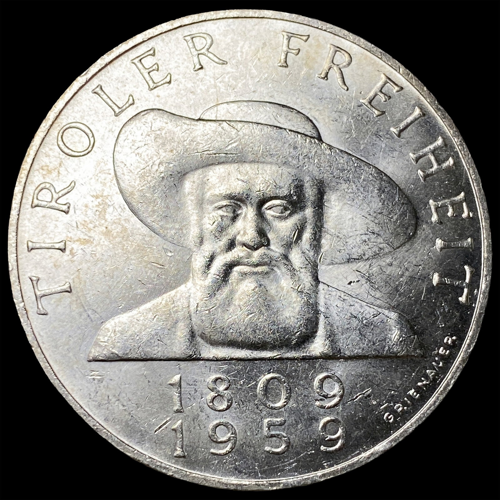 1959 Austria Silver 50 Schillings (1 of 2)