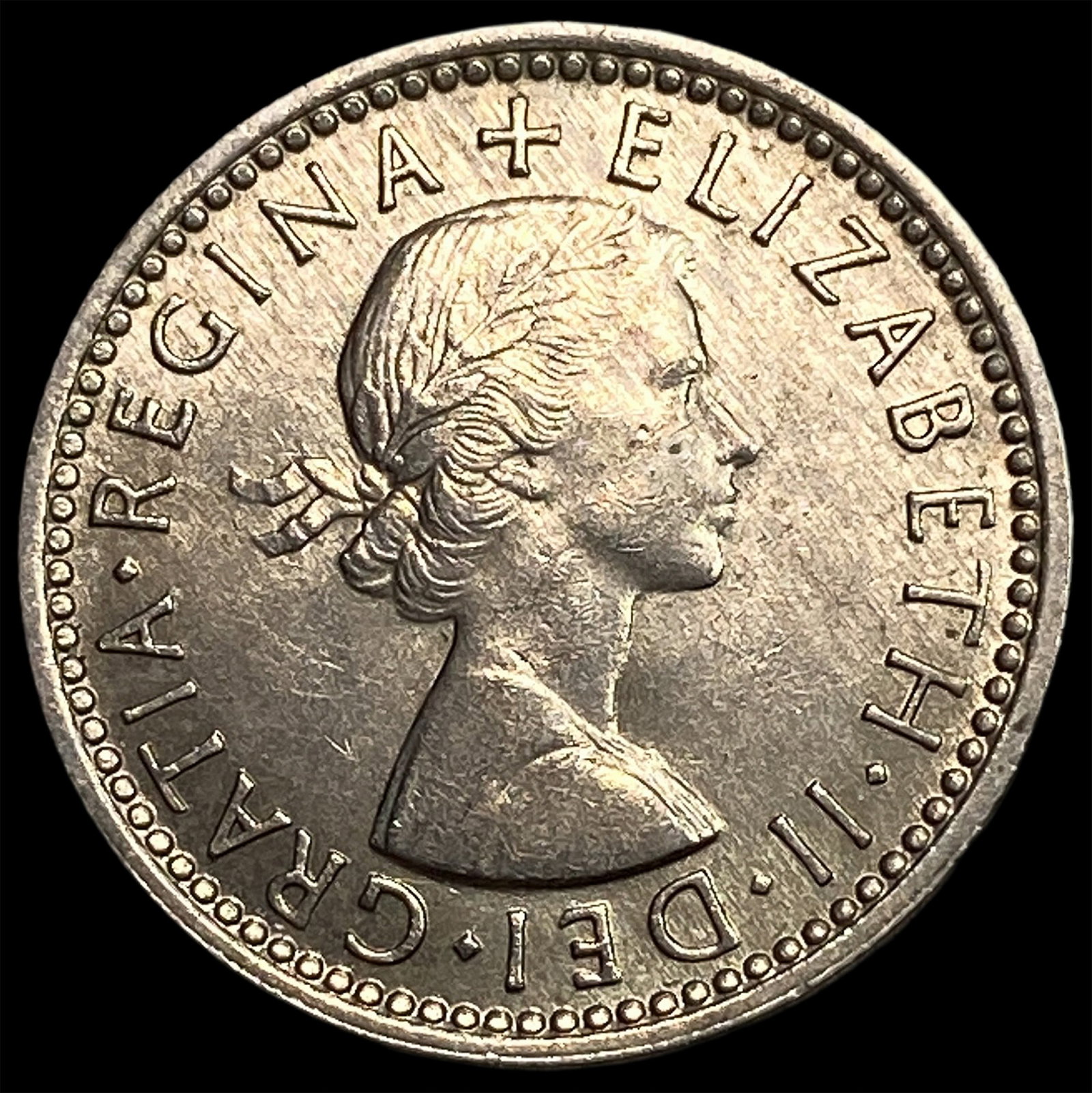 1958 Great Britain Copper Niceklo 6 Pence (1 of 2)