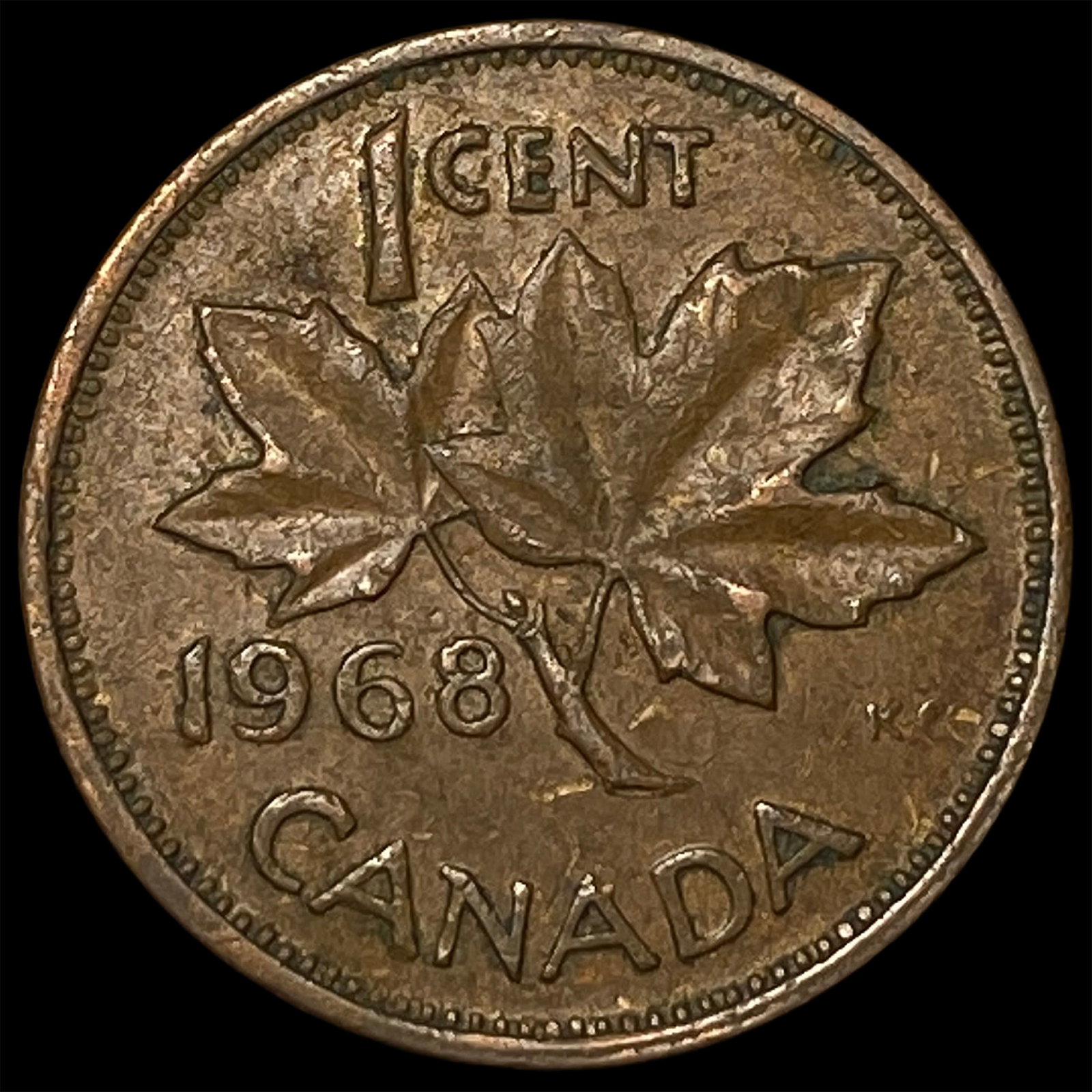 1968 Canada Bronze 1 Cent - 2