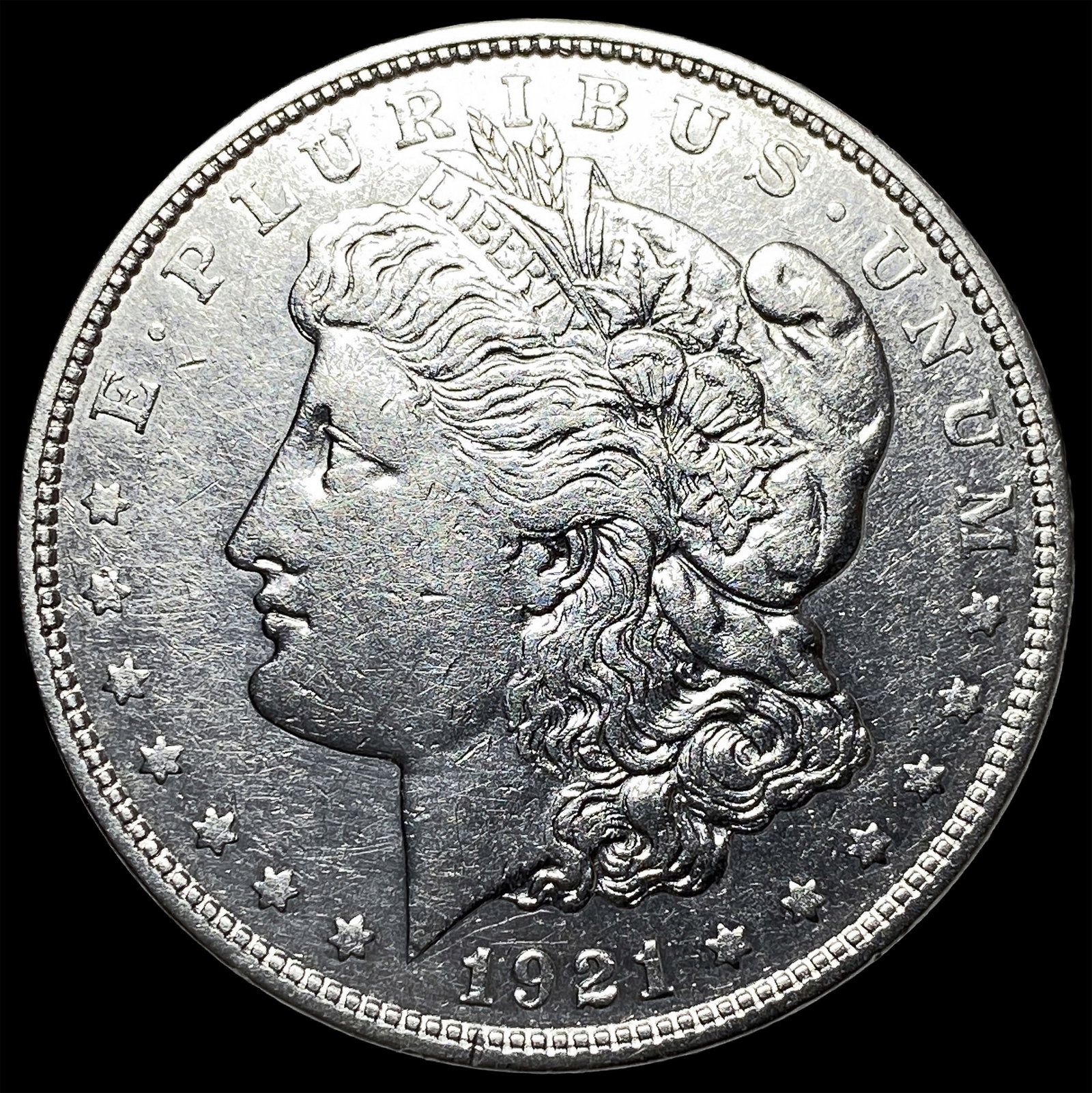 1921-D Morgan Silver Dollar CLOSELY UNCIRCULATED: 1921-D Morgan Silver Dollar CLOSELY UNCIRCULATED