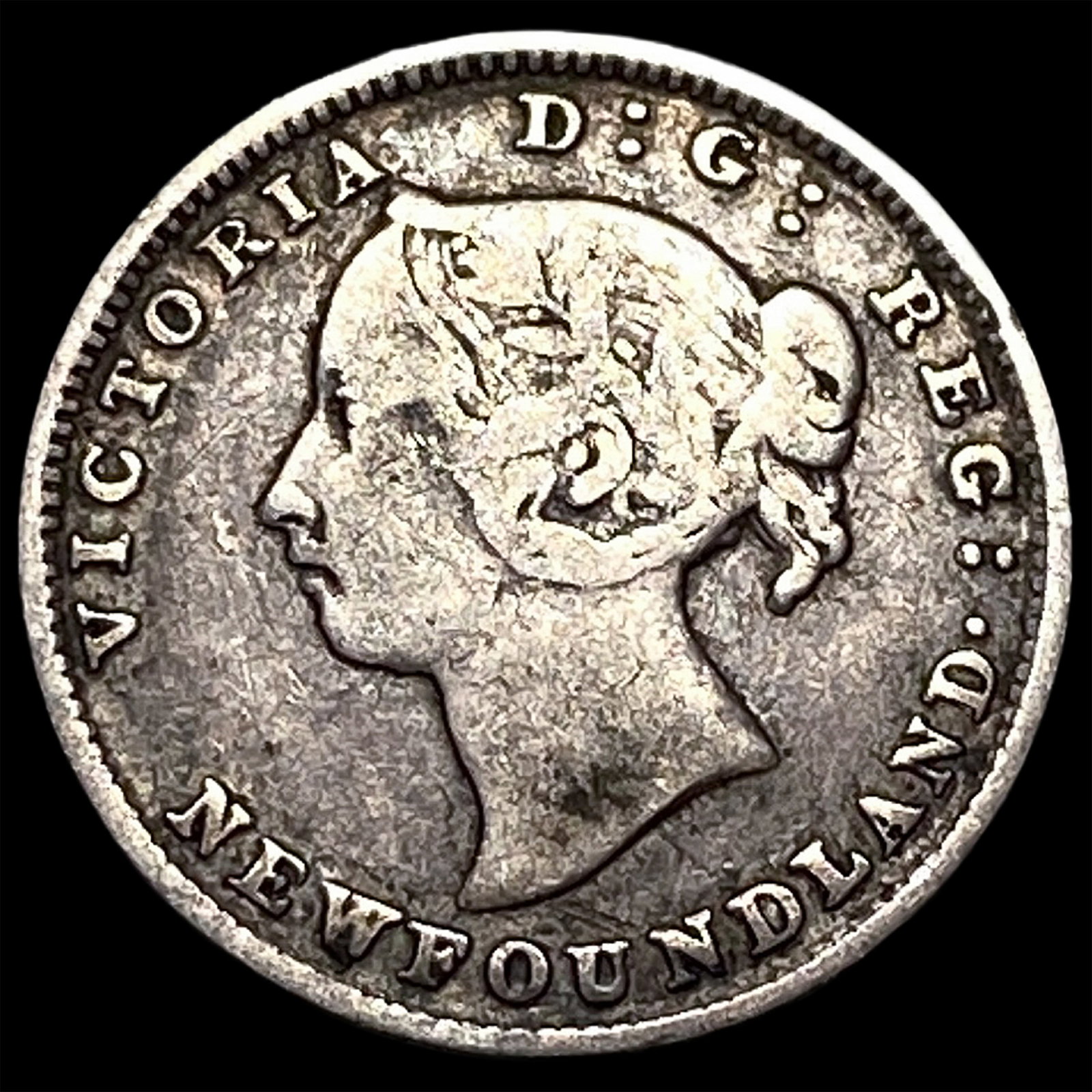 1894 Newfoundland Silver 5 Cents LIGHTLY CIRCULATED (1 of 2)