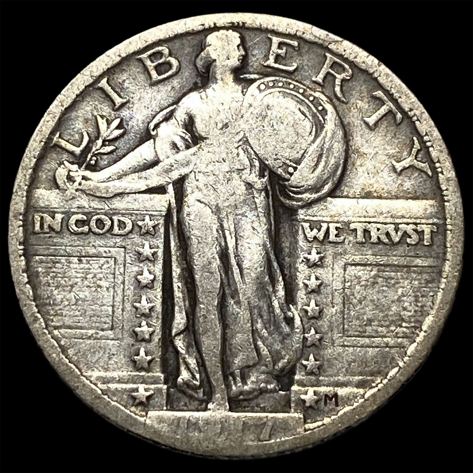 1927 Standing Liberty Quarter NEARLY UNCIRCULATED: 1927 Standing Liberty Quarter NEARLY UNCIRCULATED