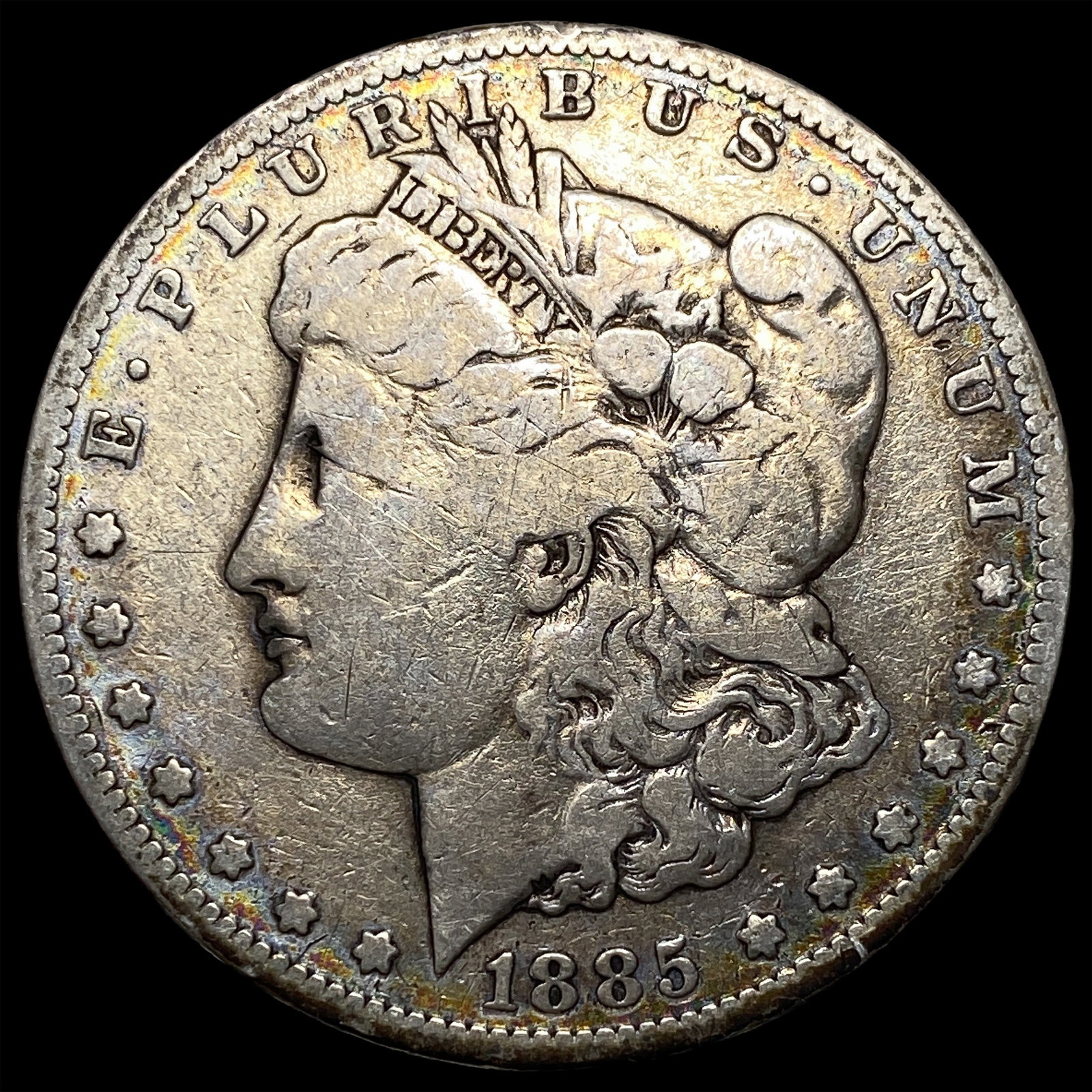 1885-S Silver Morgan Dollar LIGHTLY CIRCULATED: 1885-S Silver Morgan Dollar LIGHTLY CIRCULATED