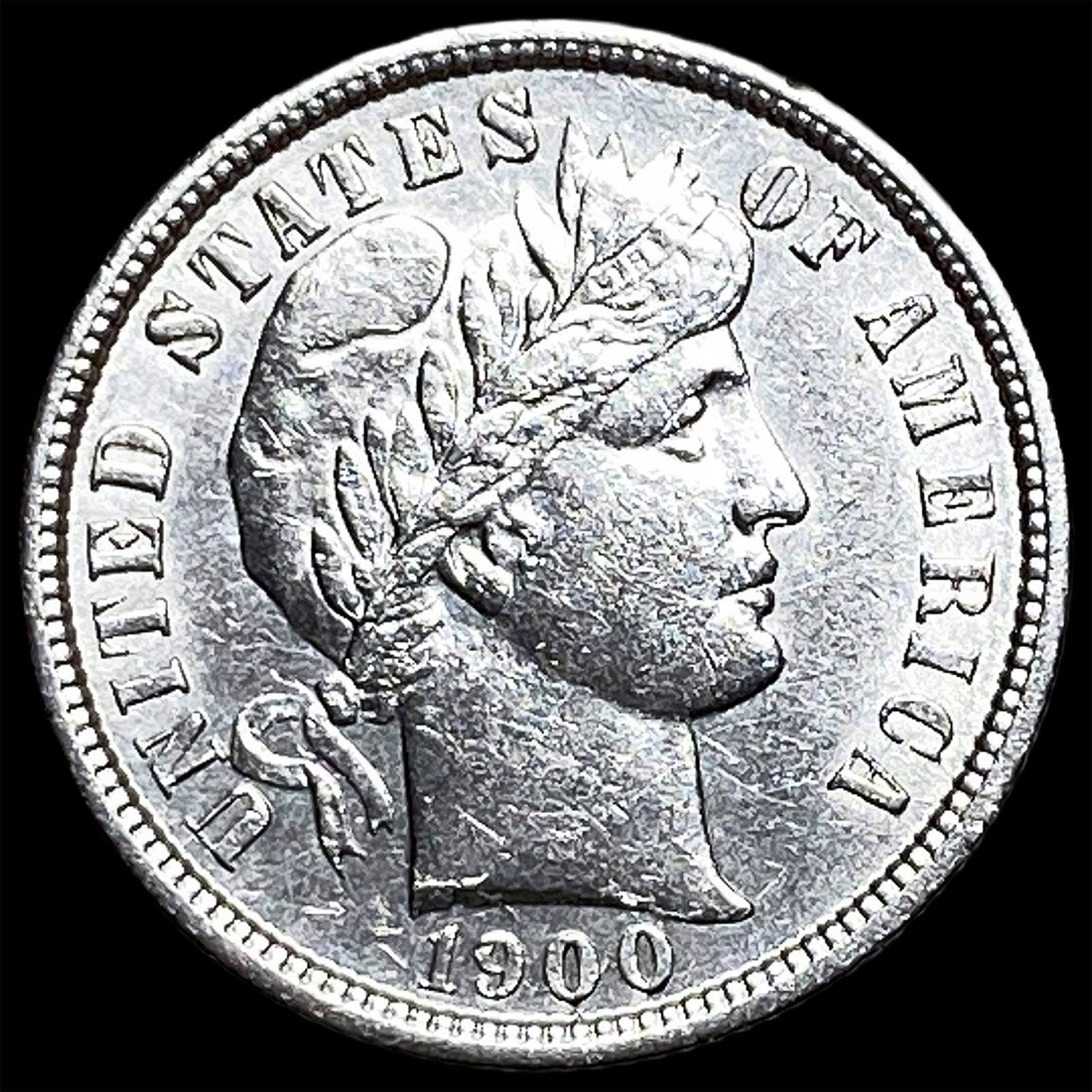 1900-S Silver Barber Dime UNCIRCULATED (1 of 2)