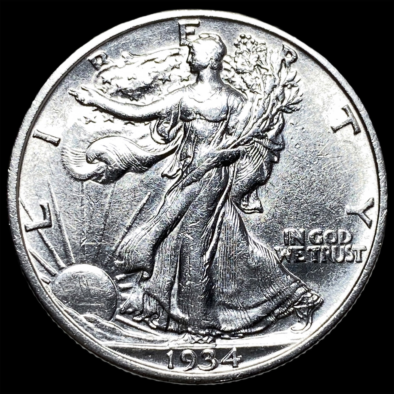1934-S Silver Half Dollar UNCIRCULATED (1 of 2)