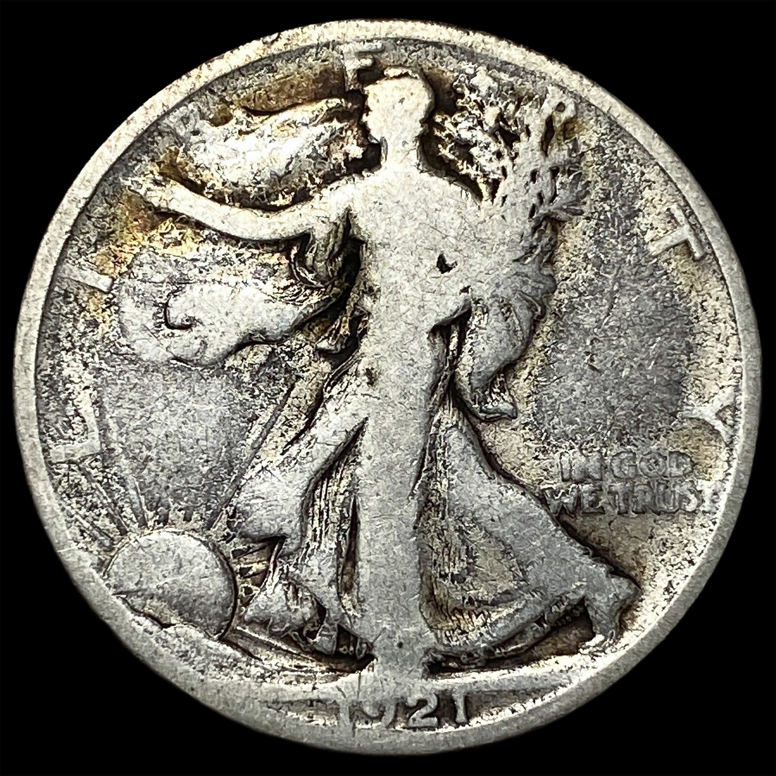 1921 Walking Liberty Half Dollar NICELY CIRCULATED: 1921 Walking Liberty Half Dollar NICELY CIRCULATED