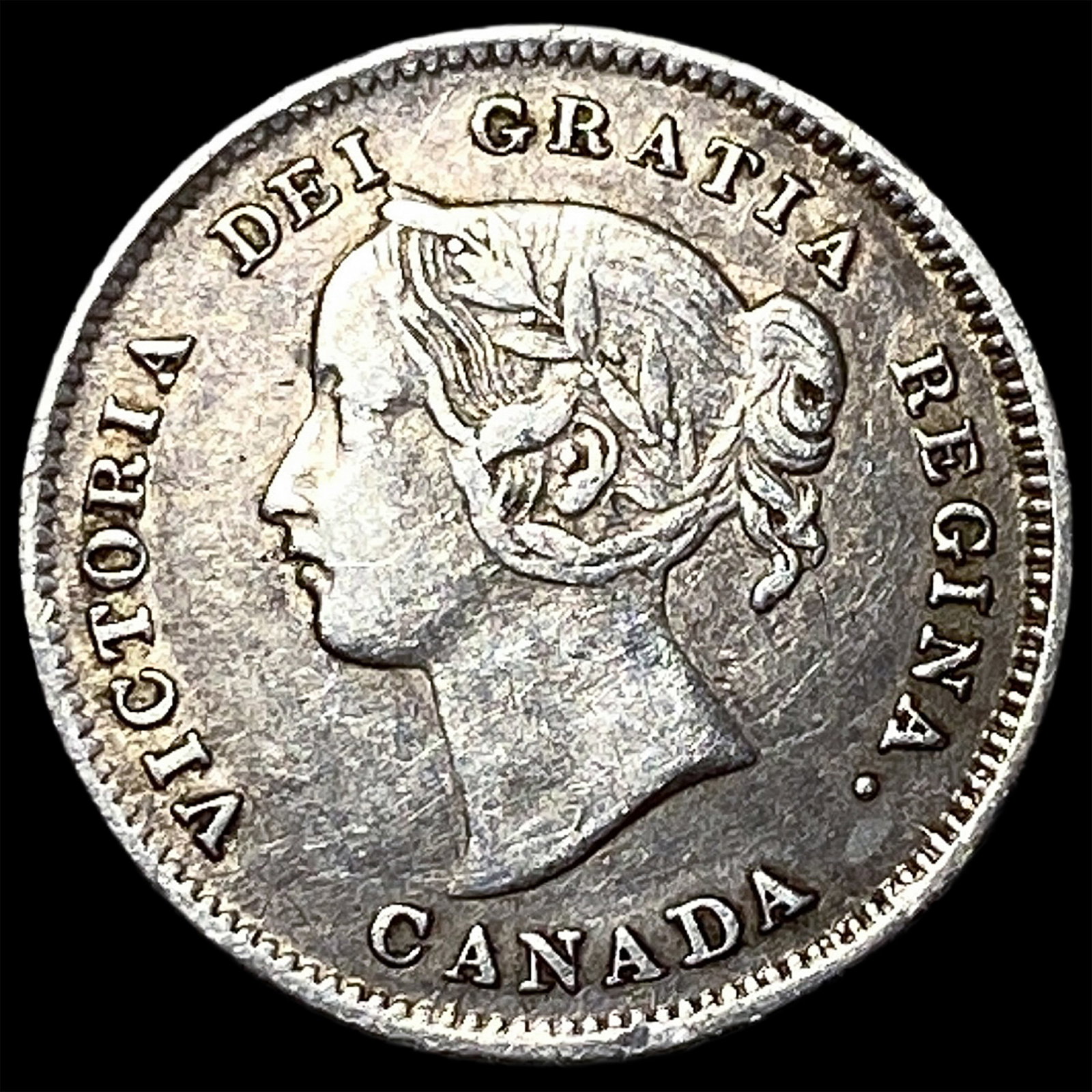 1900 Canada Silver 5 Cents CLOSELY UNCIRCULATED: 1900 Canada Silver 5 Cents CLOSELY UNCIRCULATED