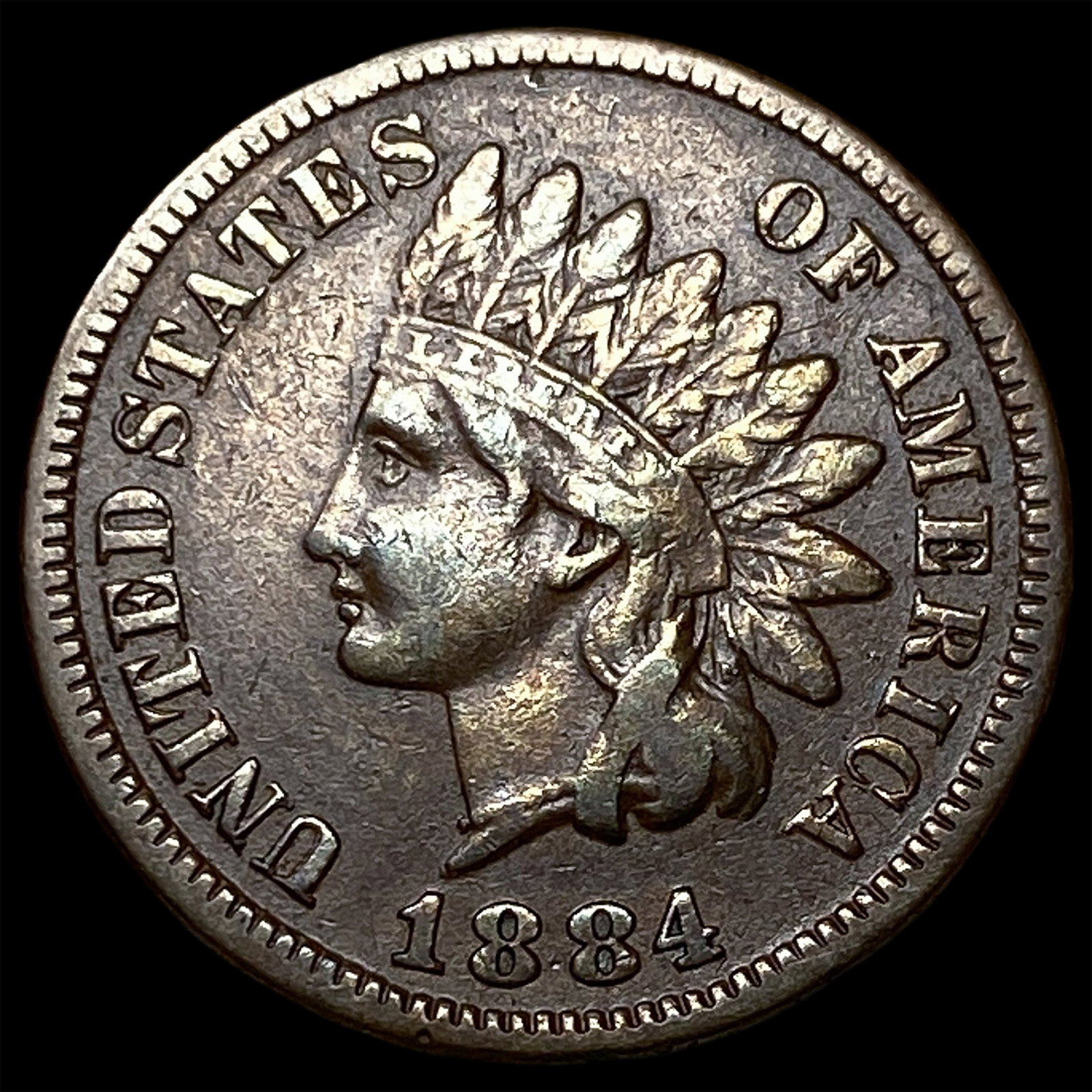 1884 Indian Head Cent NEARLY UNCIRCULATED: 1884 Indian Head Cent NEARLY UNCIRCULATED