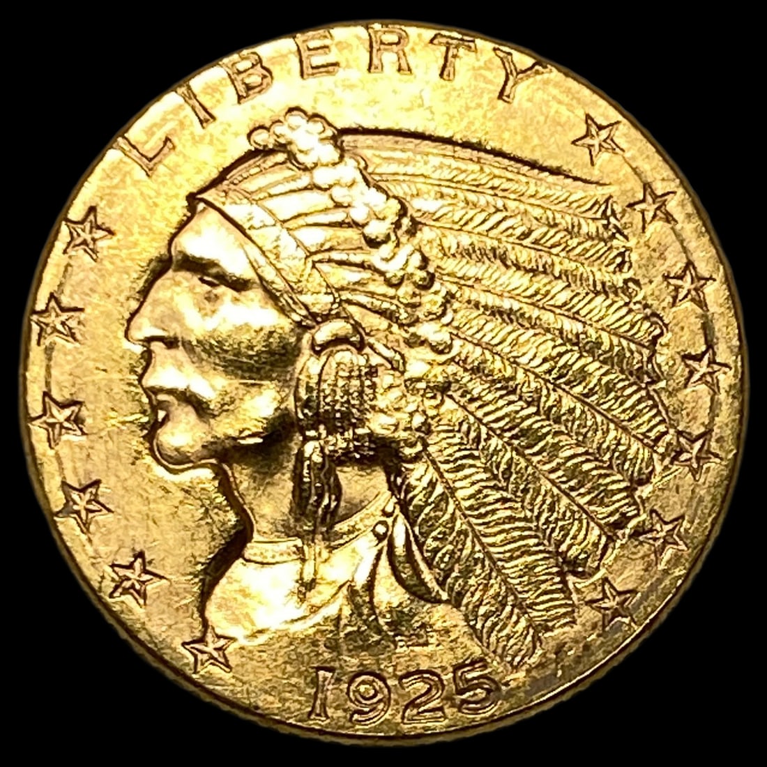 1925 Indian Head Gold $2.50 Quarter Eagle UNCIRCULATED: 1925 Indian Head Gold $2.50 Quarter Eagle UNCIRCULATED