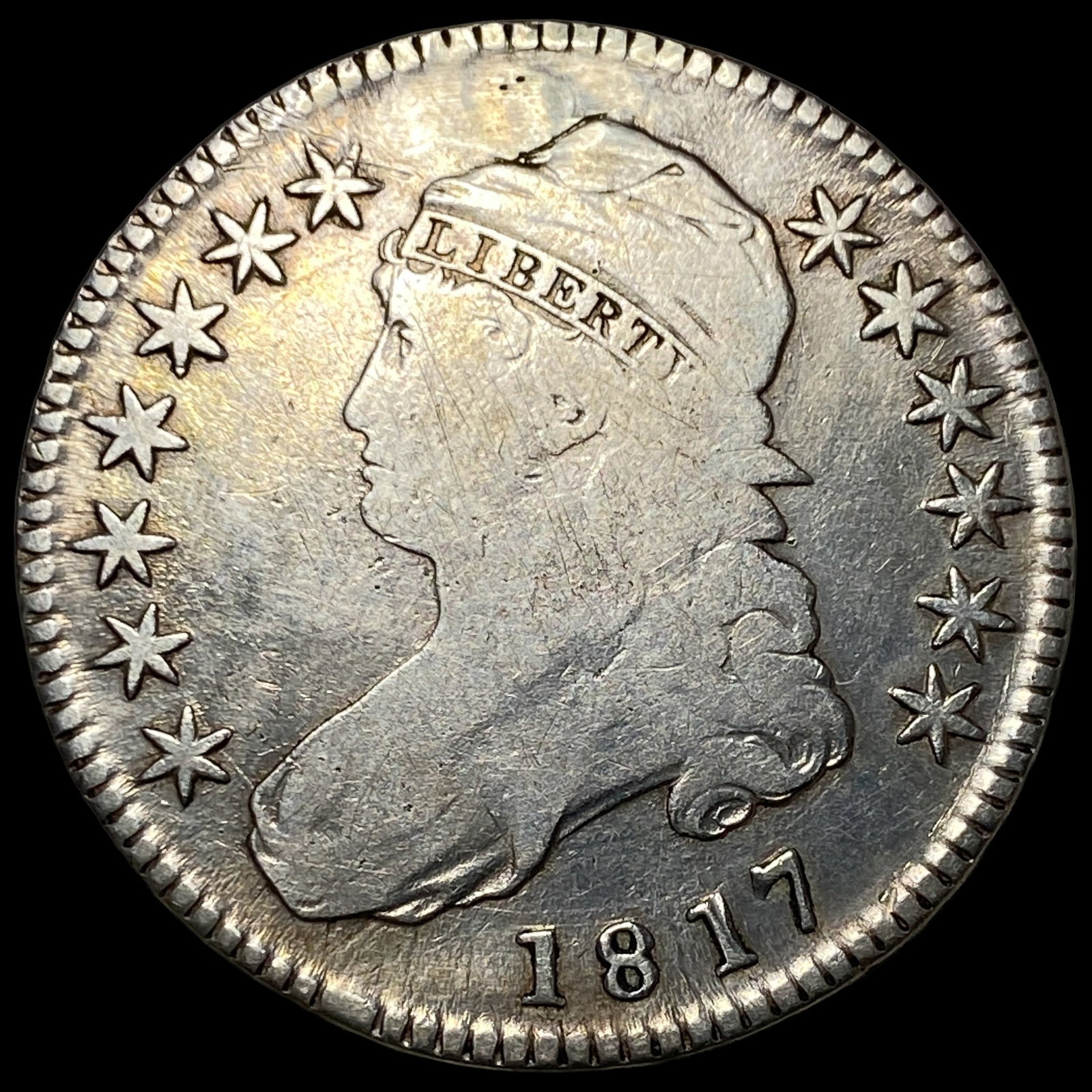 1817 Capped Bust Half Dollar Capped Bust 50C ABOUT UNCIRCULATED (1 of 2)