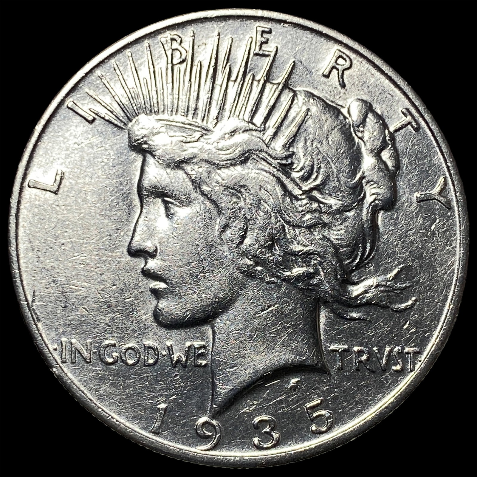 1935-S Silver Peace Dollar UNCIRCULATED (1 of 2)