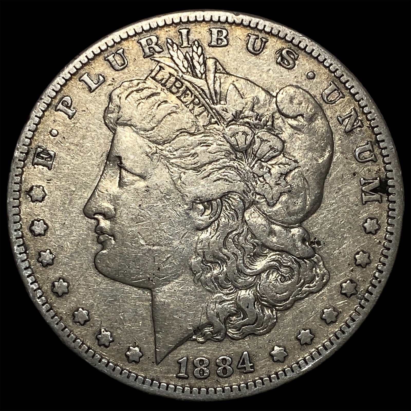1884-S Silver Morgan Dollar NEARLY UNCIRCULATED: 1884-S Silver Morgan Dollar NEARLY UNCIRCULATED