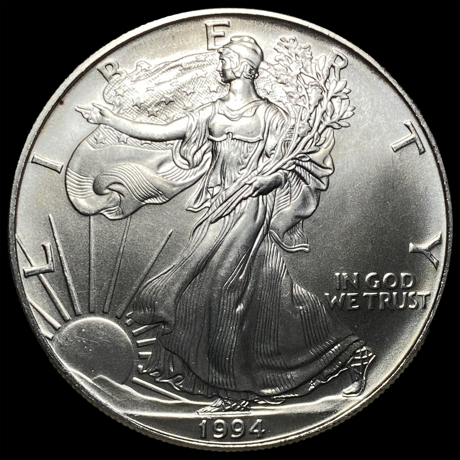 1994 1 oz Silver American Eagle $1 GEM BU (1 of 2)