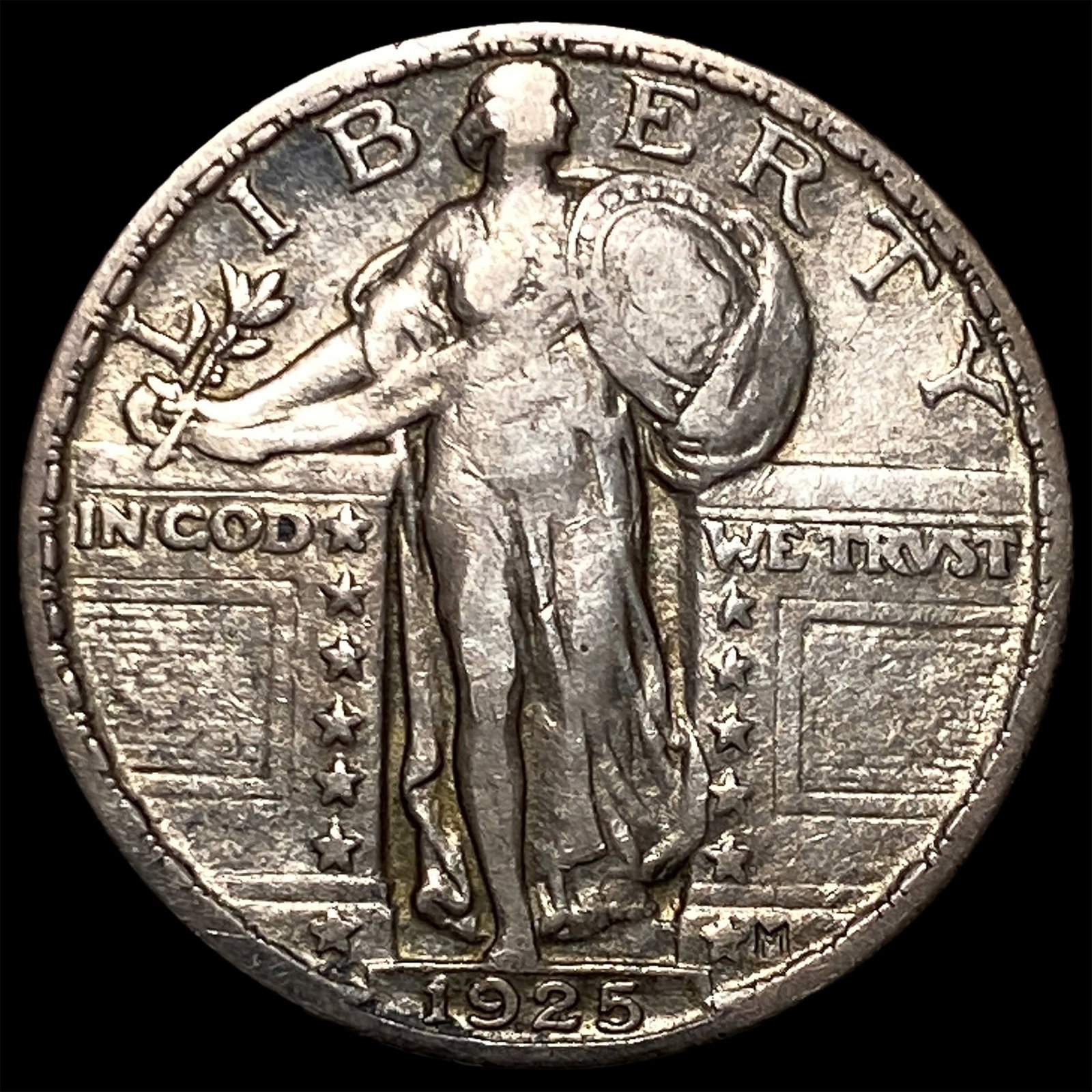 1925 Standing Liberty Quarter NEARLY UNCIRCULATED: 1925 Standing Liberty Quarter NEARLY UNCIRCULATED