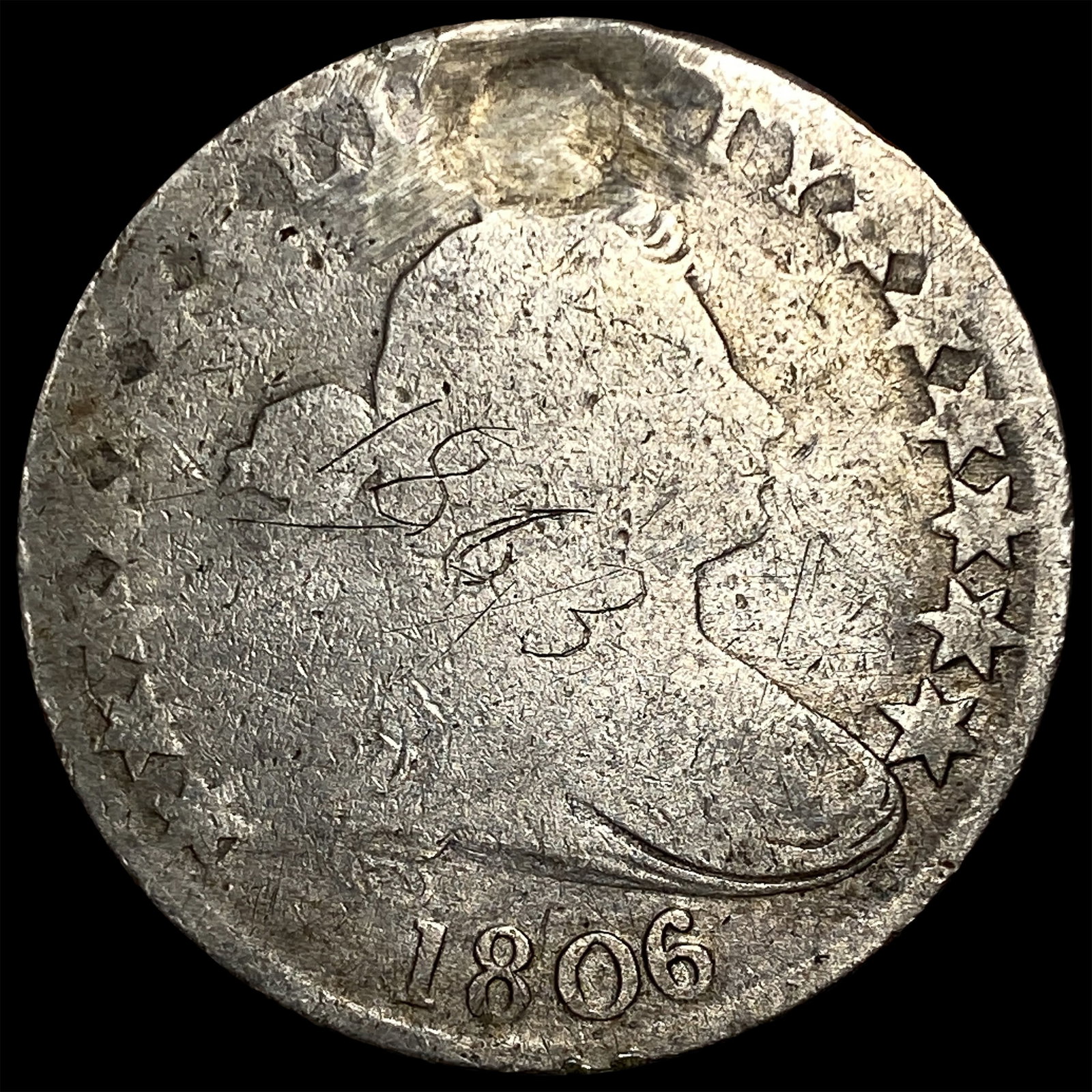 1806 Draped Bust Half Dollar HIGH GRADE: 1806 Draped Bust Half Dollar HIGH GRADE