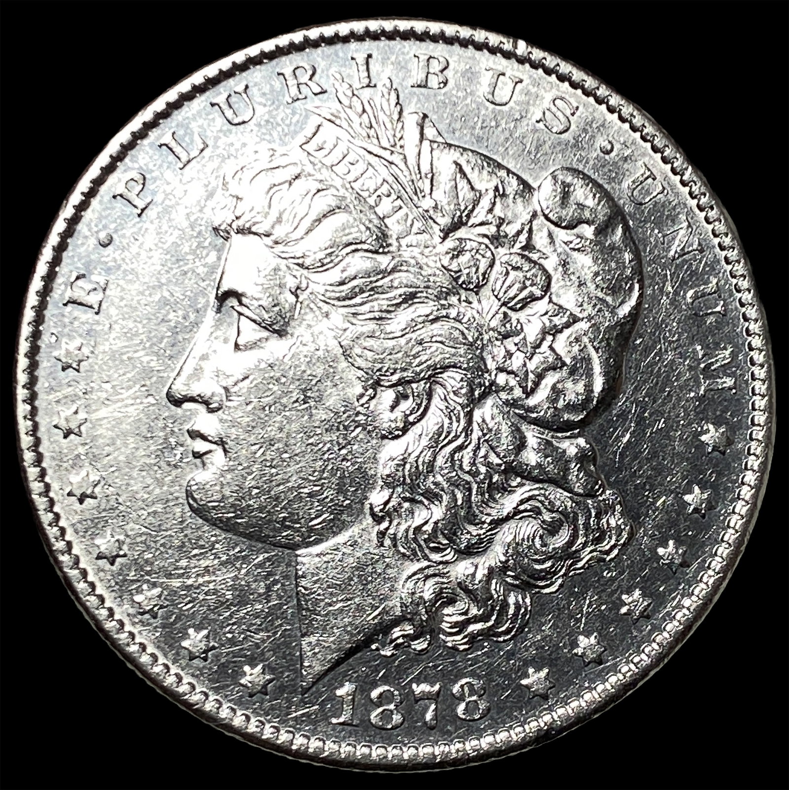1878 Silver Morgan Dollar CHOICE AU: 1878 Silver Morgan Dollar CHOICE AU