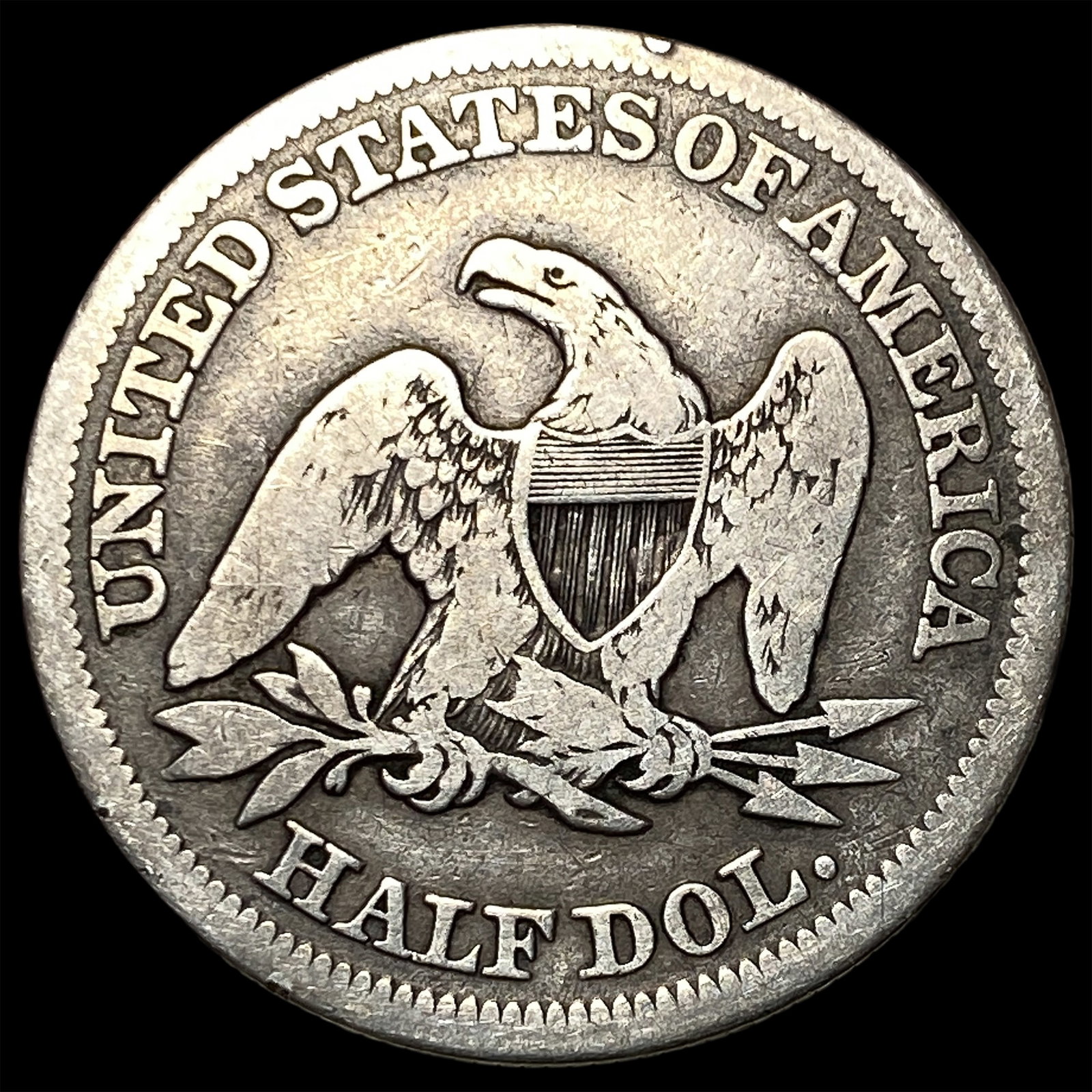 1854 Silver Half Dollar (Arrows) LIGHTLY CIRCULATED - 2