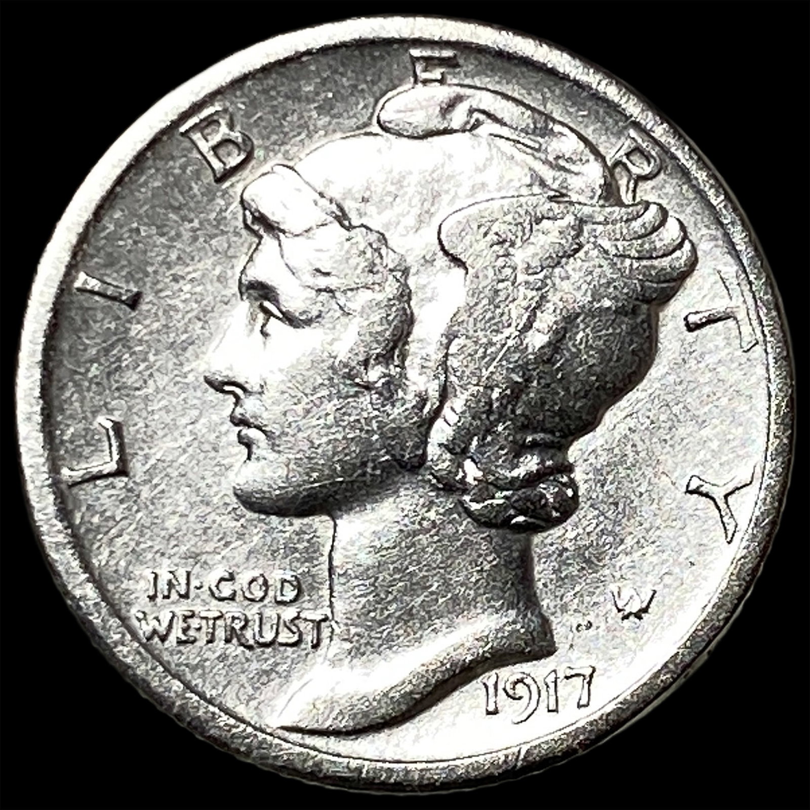 1917 Mercury Dime CLOSELY UNCIRCULATED (1 of 2)