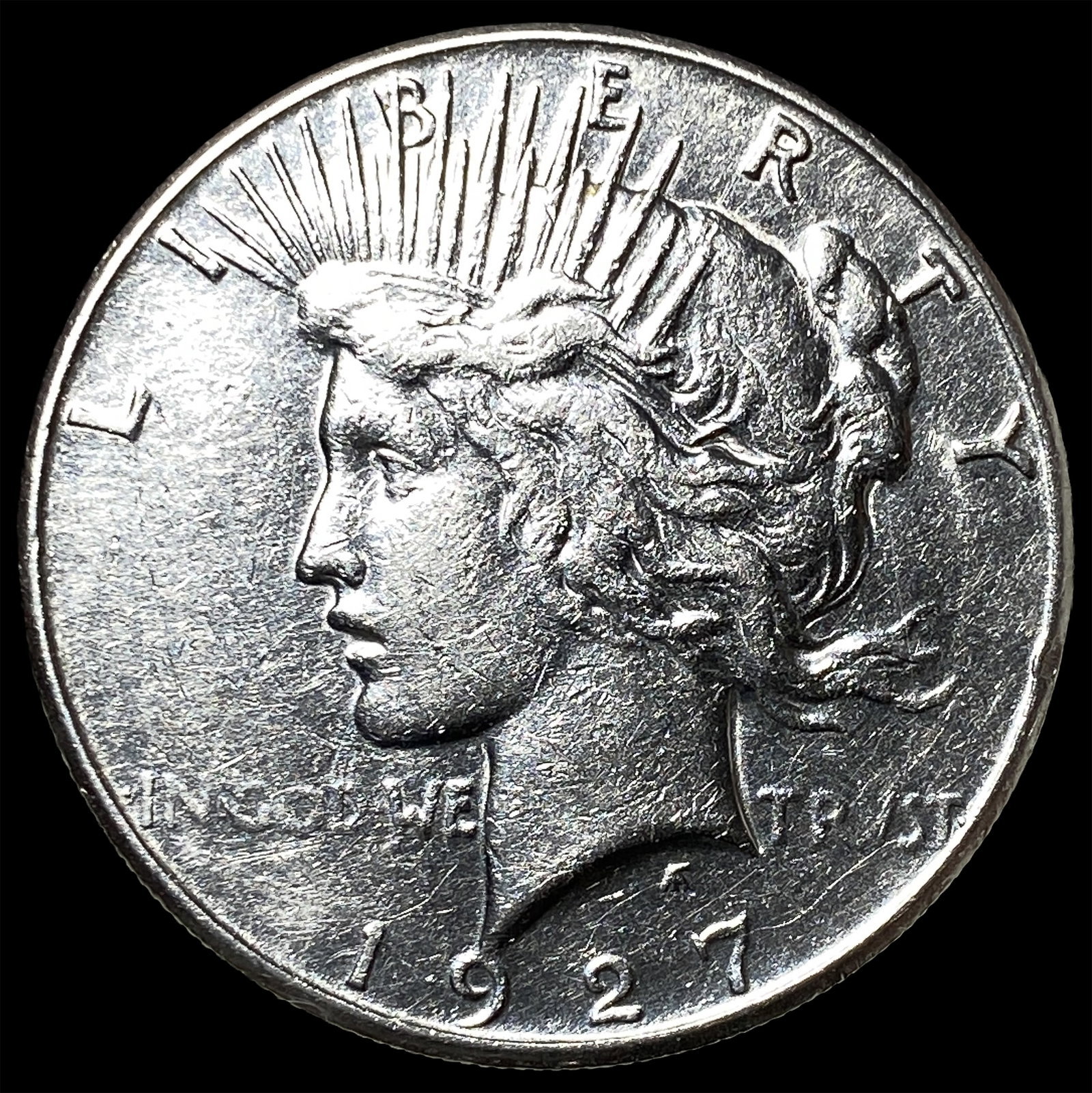 1927 Silver Peace Dollar CLOSELY UNCIRCULATED: 1927 Silver Peace Dollar CLOSELY UNCIRCULATED