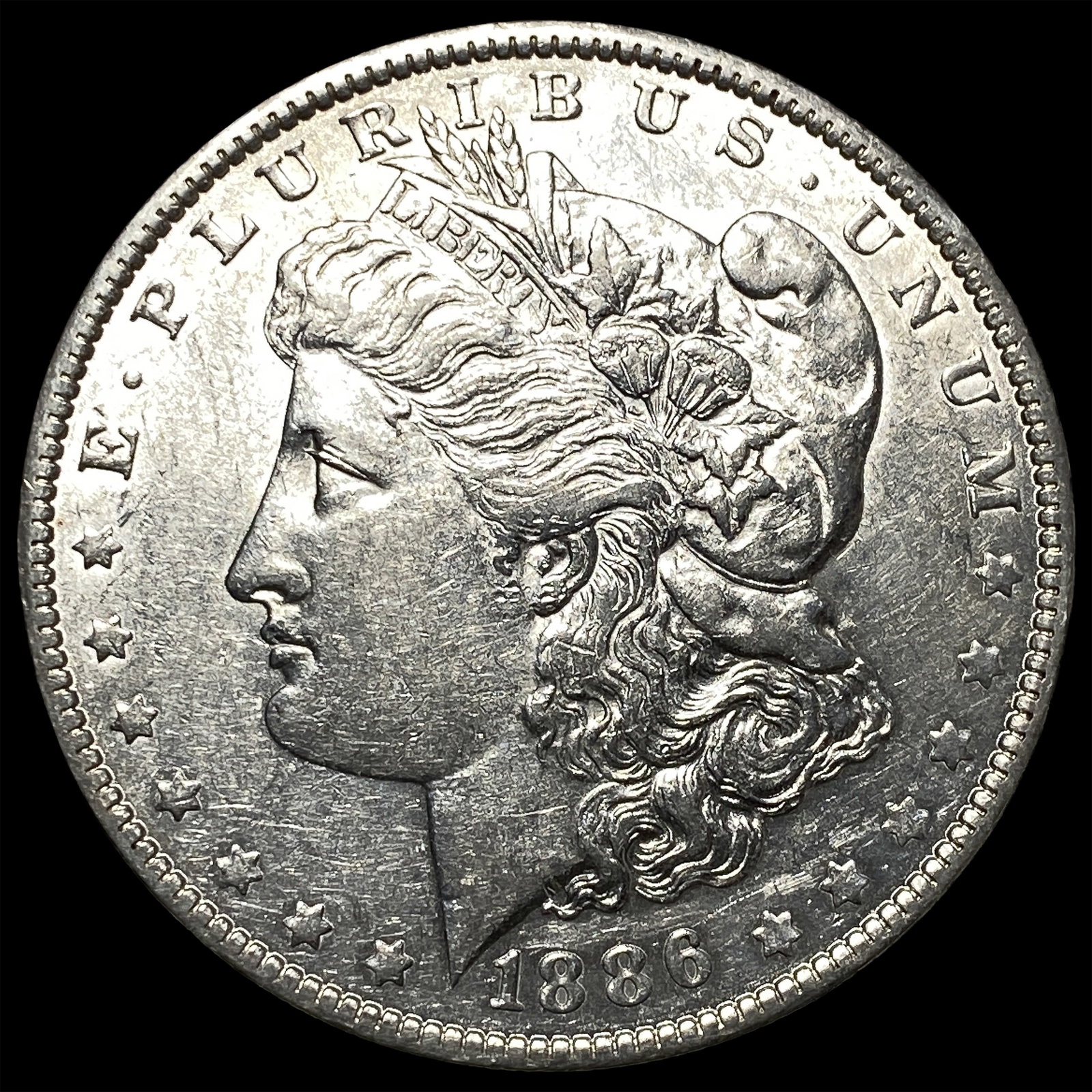 1886-O Silver Morgan Dollar CHOICE AU