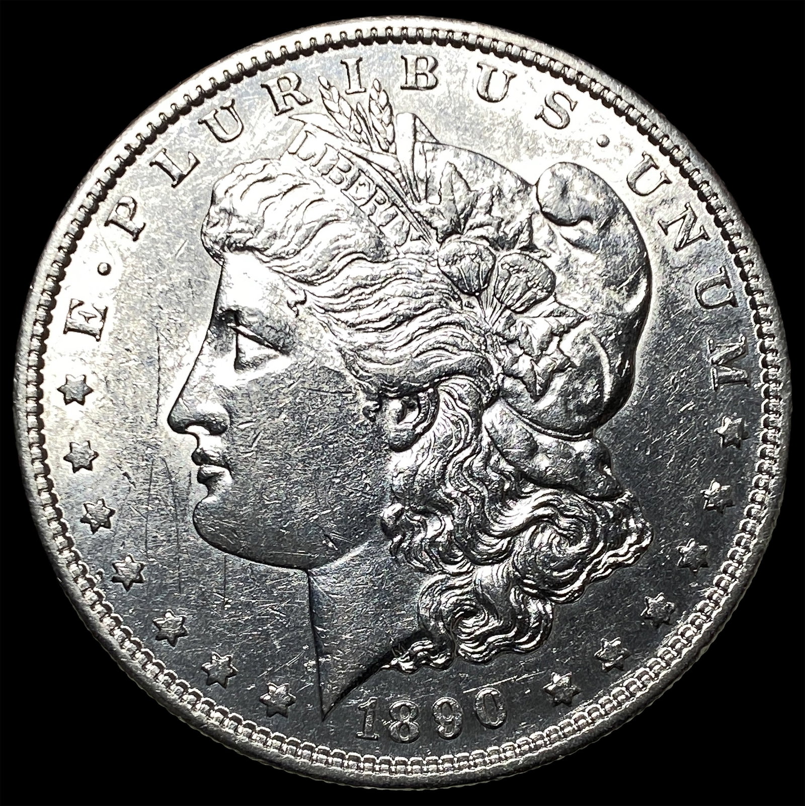 1890-S Silver Morgan Dollar CLOSELY UNCIRCULATED: 1890-S Silver Morgan Dollar CLOSELY UNCIRCULATED