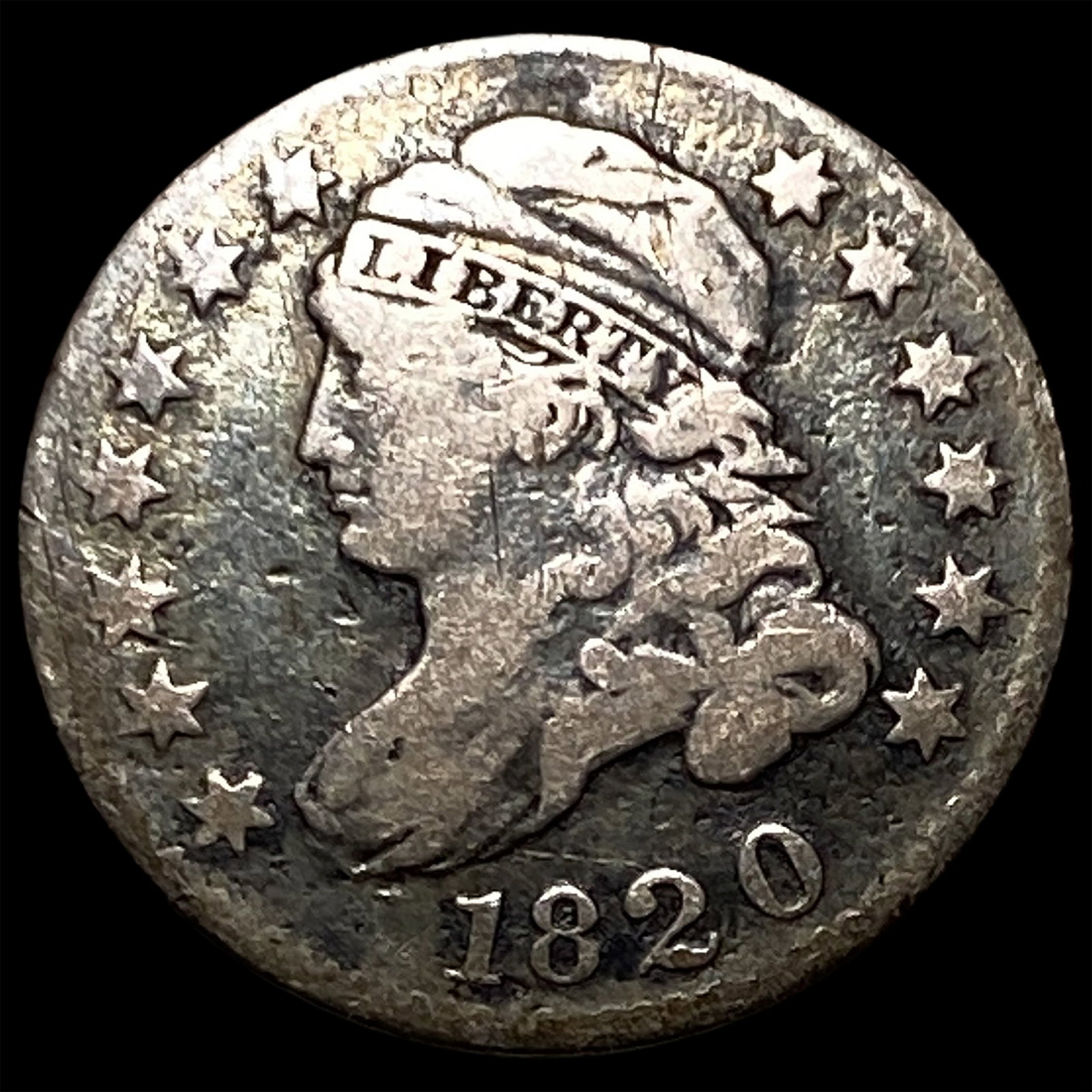 1820 Capped Bust Dime NEARLY UNCIRCULATED (1 of 2)