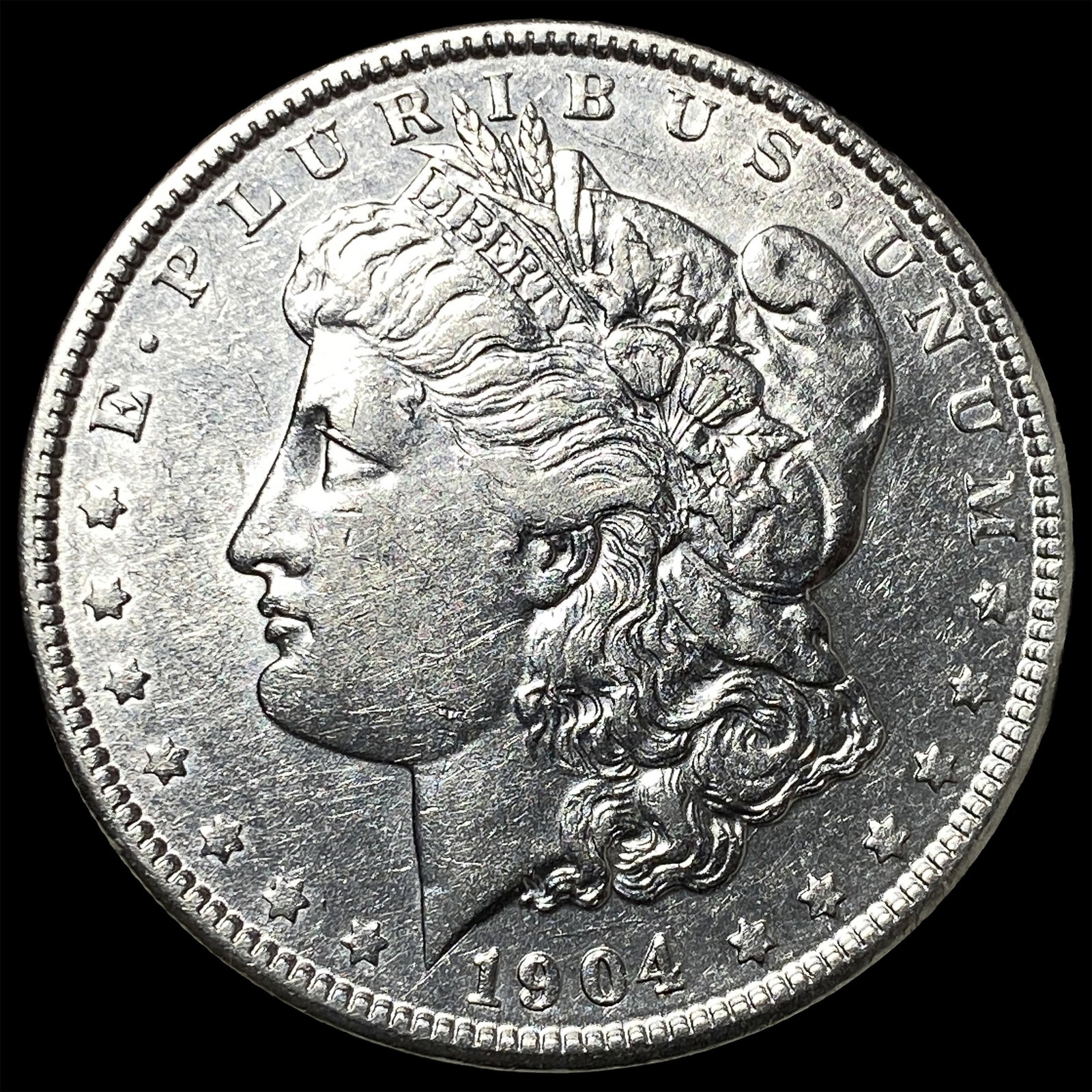 1904 Morgan Silver Dollar CHOICE AU: 1904 Morgan Silver Dollar CHOICE AU