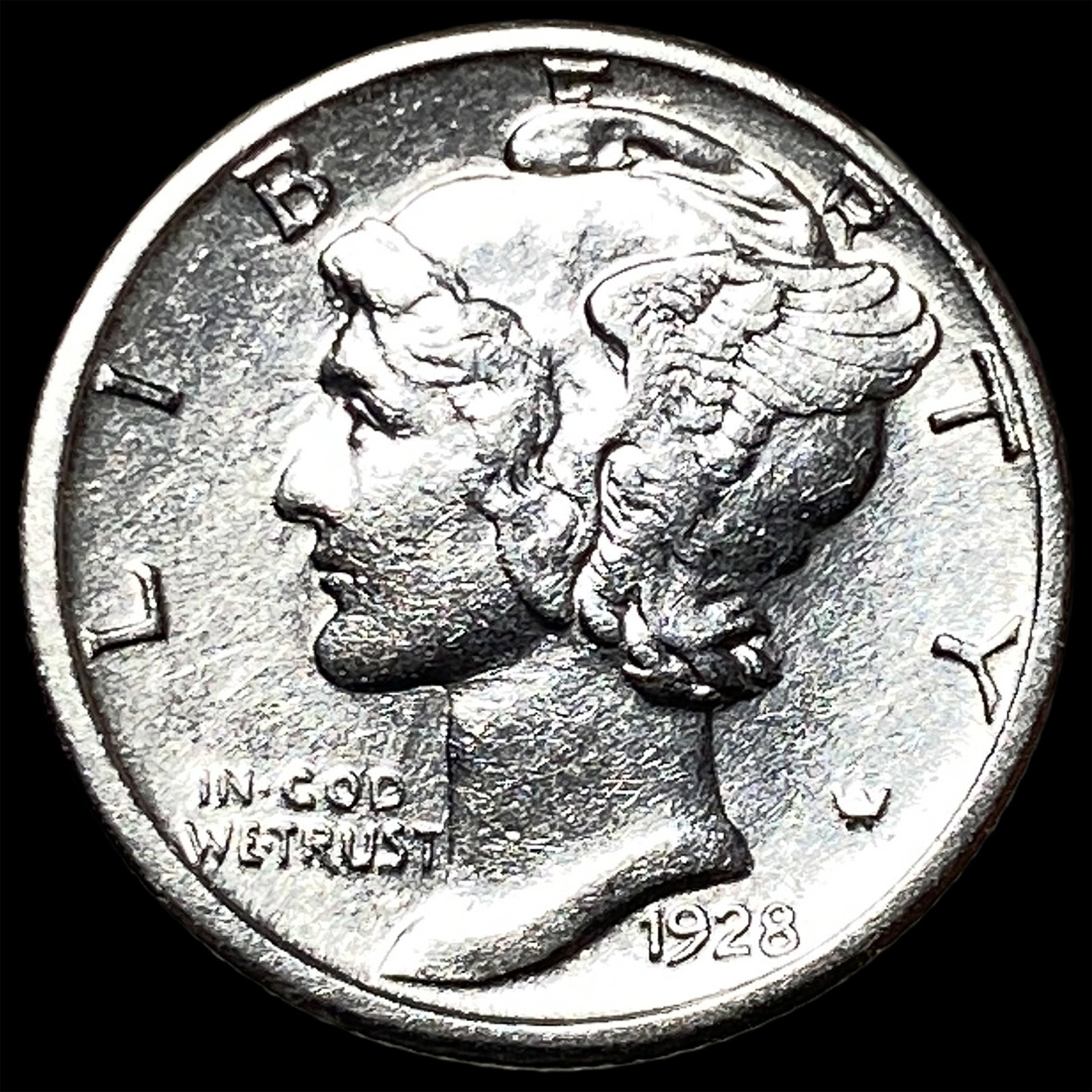 1928-S Silver Mercury Dime UNCIRCULATED: 1928-S Silver Mercury Dime UNCIRCULATED
