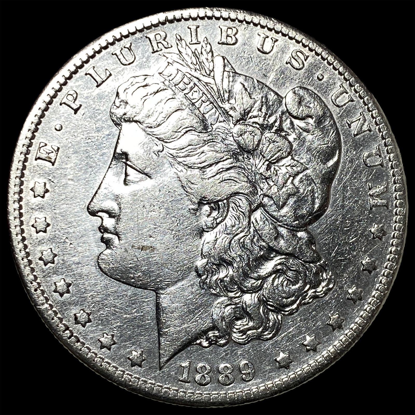 1889-S Silver Morgan Dollar CLOSELY UNCIRCULATED: 1889-S Silver Morgan Dollar CLOSELY UNCIRCULATED