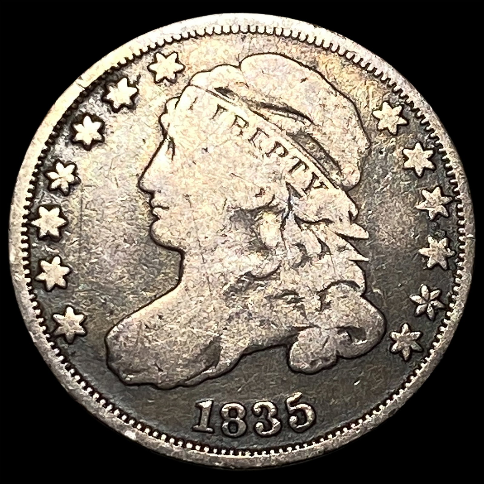 1835 Capped Bust Dime LIGHTLY CIRCULATED: 1835 Capped Bust Dime LIGHTLY CIRCULATED