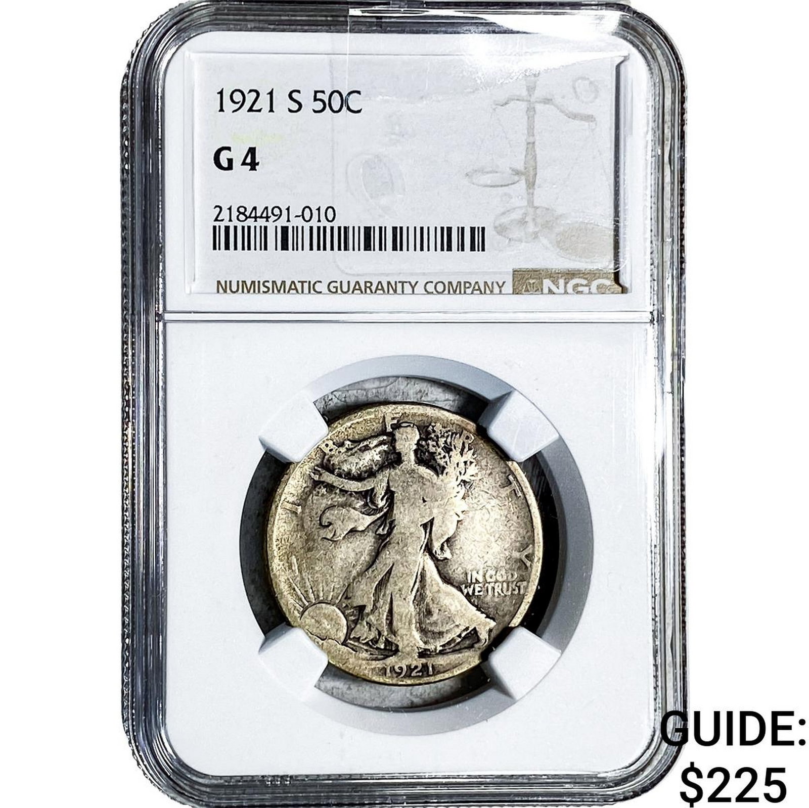 1921-S Walking Liberty Half Dollar NGC G4 (1 of 2)