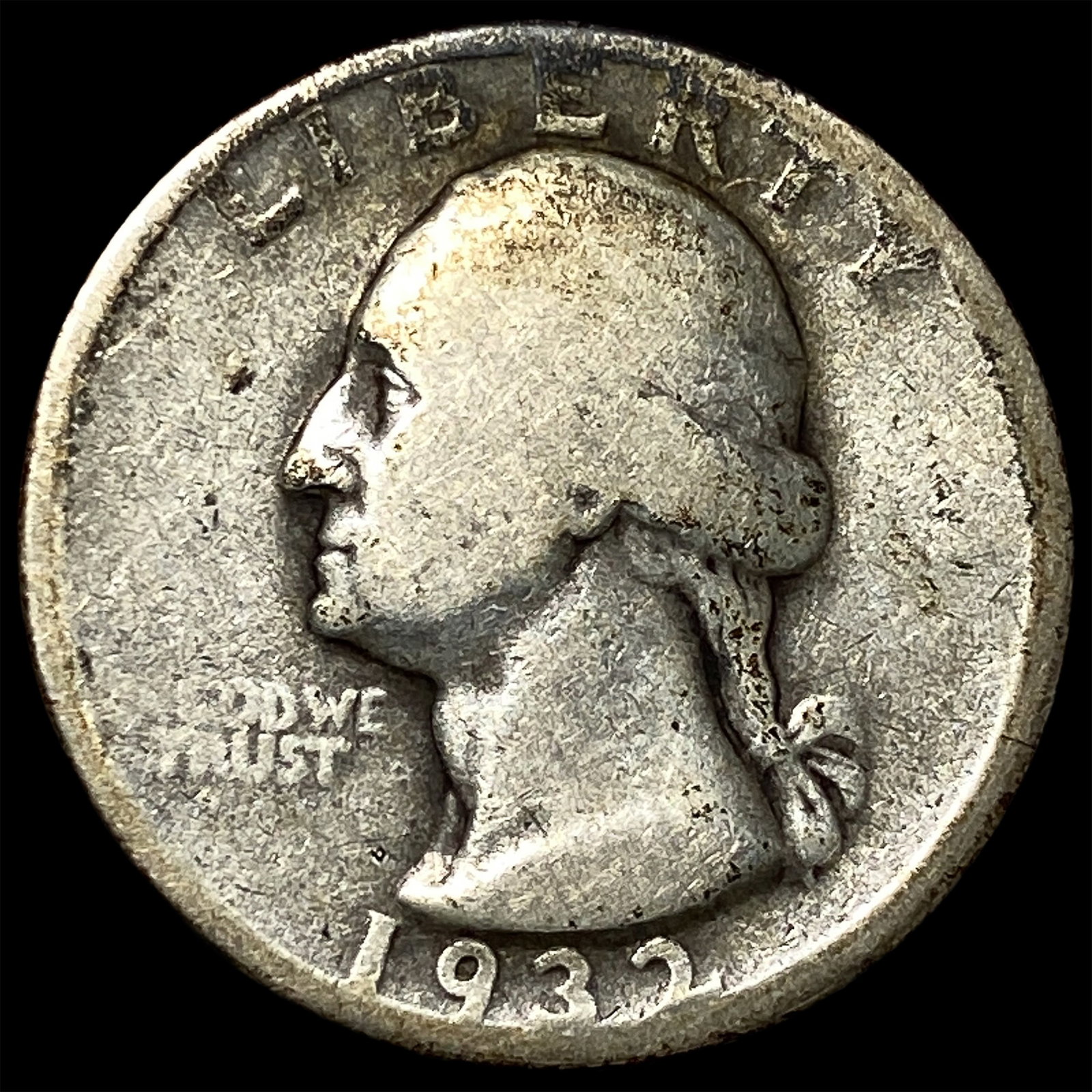 1932-D Silver Washington Quarter NICELY CIRCULATED: 1932-D Silver Washington Quarter NICELY CIRCULATED
