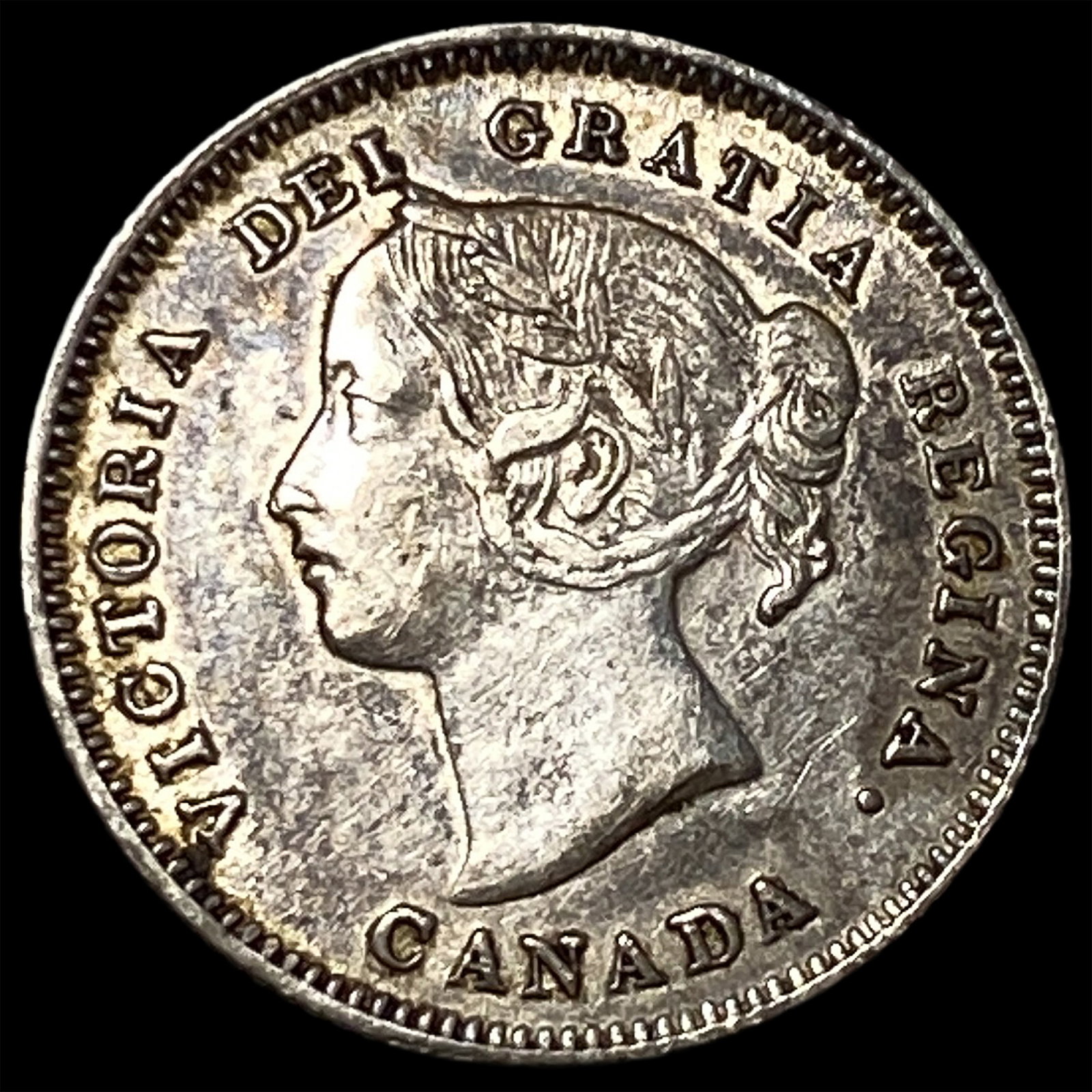 1900 Canada Silver 5 Cents CLOSELY UNCIRCULATED: 1900 Canada Silver 5 Cents CLOSELY UNCIRCULATED