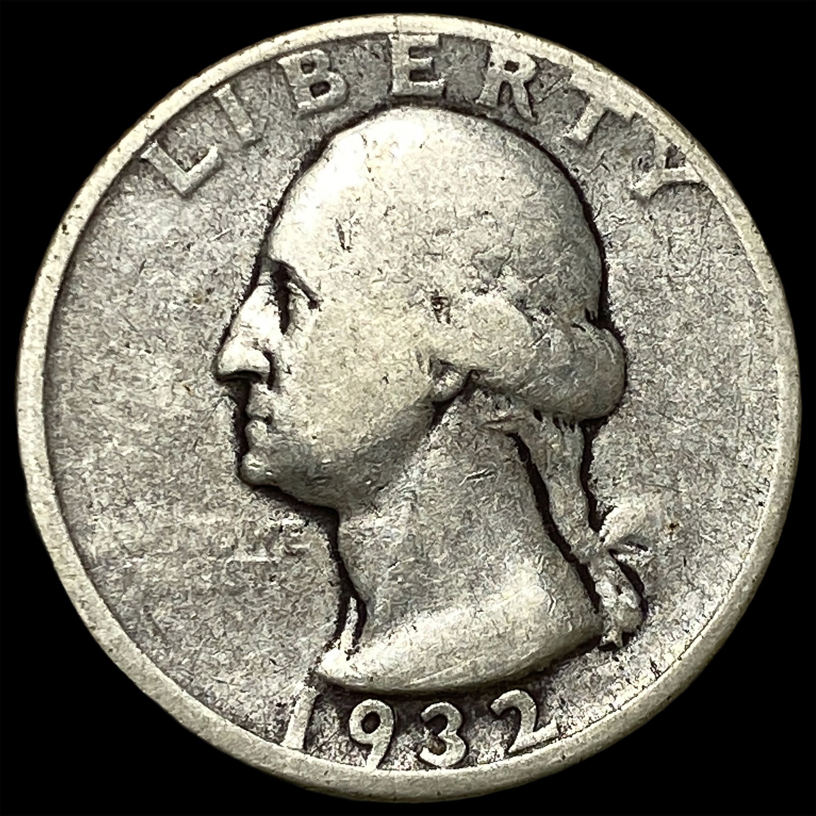 1932-D Silver Washington Quarter NEARLY UNCIRCULATED: 1932-D Silver Washington Quarter NEARLY UNCIRCULATED