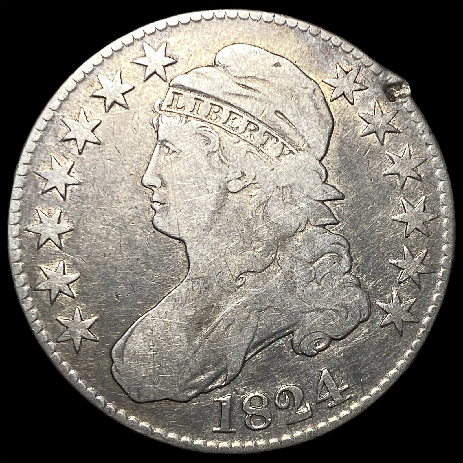 1824 Capped Bust Half Dollar HIGH GRADE: 1824 Capped Bust Half Dollar HIGH GRADE