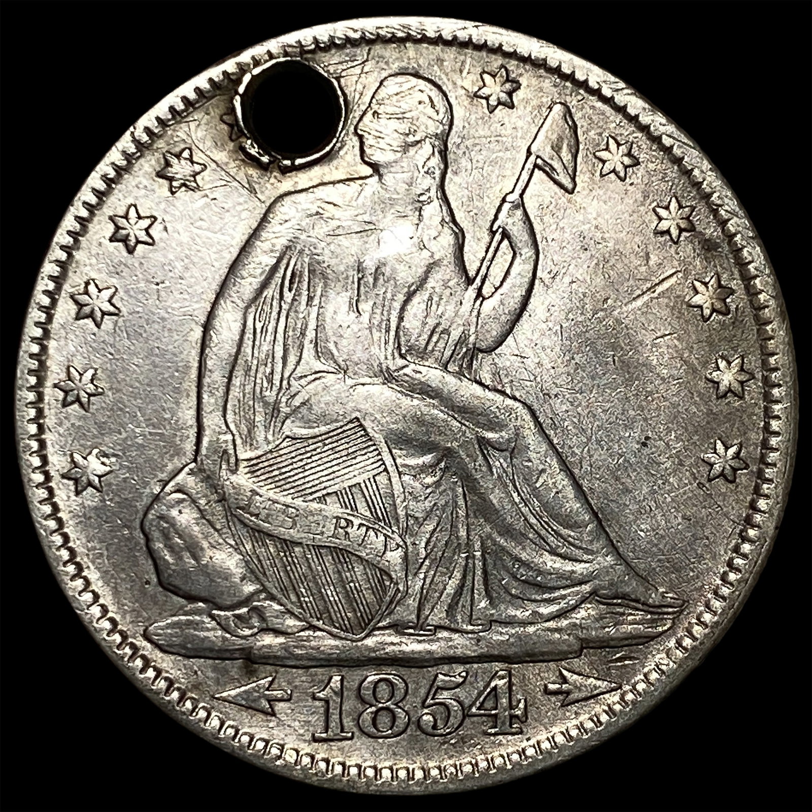 1854 Arrows Seated Liberty Half Dollar HIGH GRADE: 1854 Arrows Seated Liberty Half Dollar HIGH GRADE