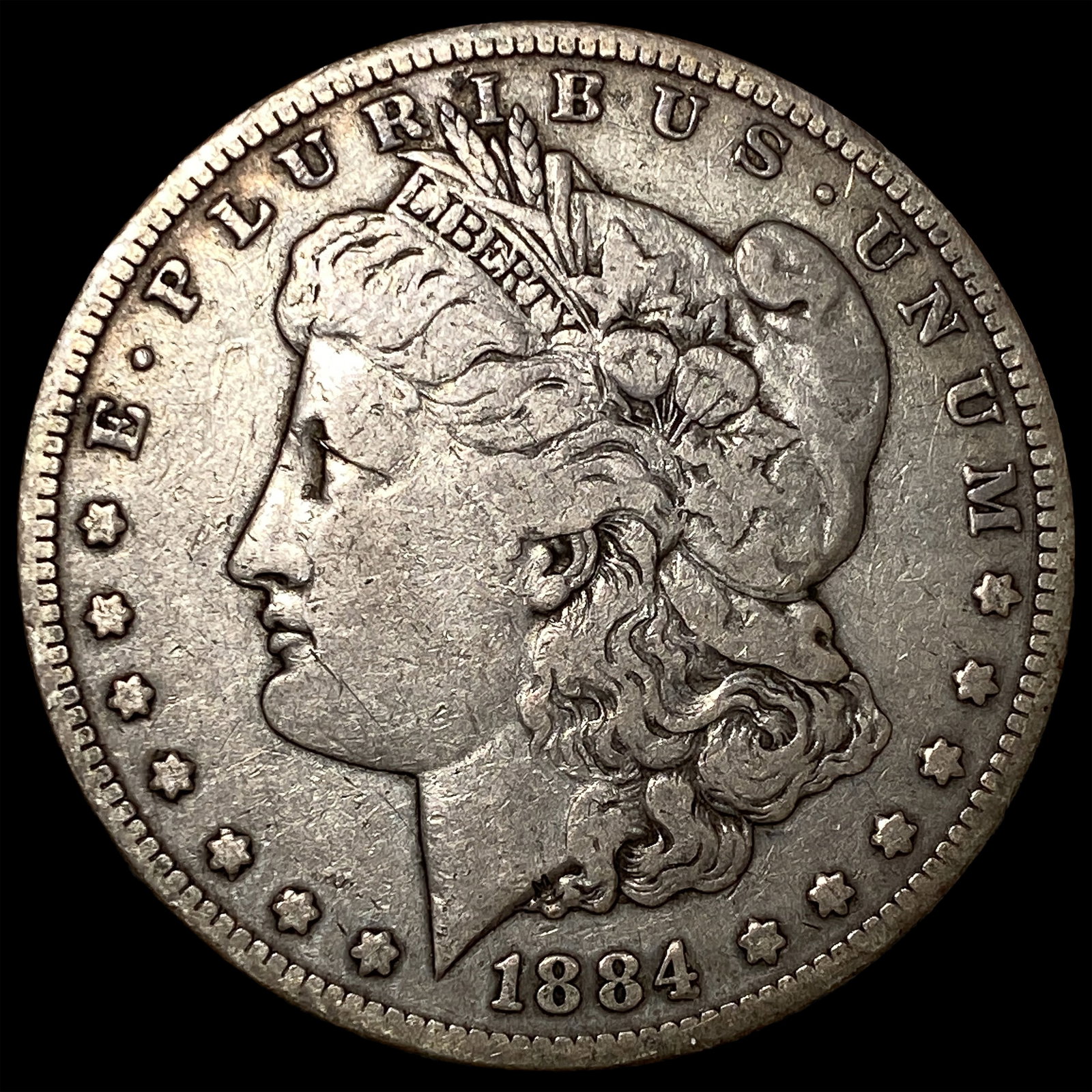 1884 Morgan Silver Dollar ABOUT UNCIRCULATED: 1884 Morgan Silver Dollar ABOUT UNCIRCULATED