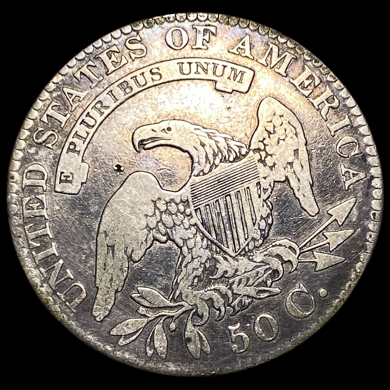 1829 Capped Bust Half Dollar LIGHTLY CIRCULATED - 2