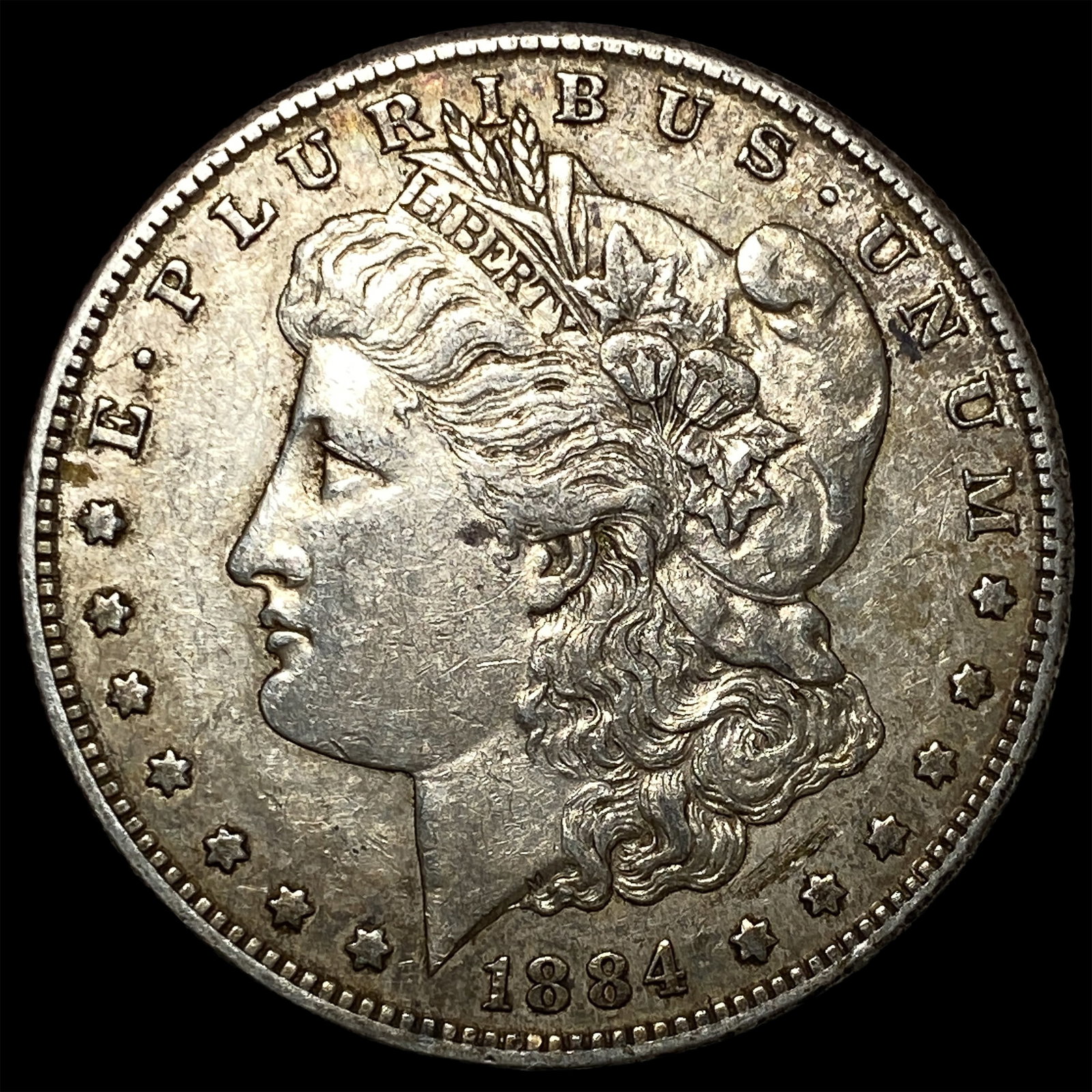 1884-S Silver Morgan Dollar NEARLY UNCIRCULATED: 1884-S Silver Morgan Dollar NEARLY UNCIRCULATED
