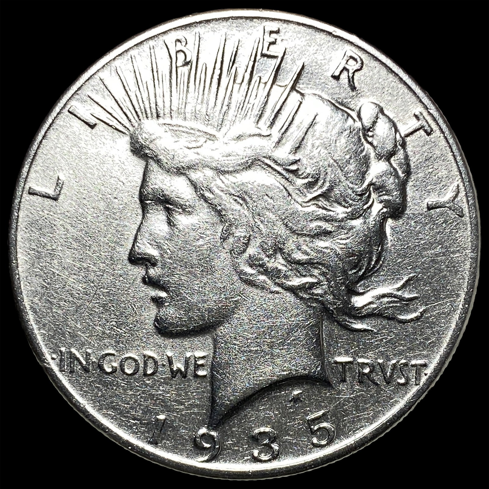 1935 Silver Peace Dollar CLOSELY UNCIRCULATED: 1935 Silver Peace Dollar CLOSELY UNCIRCULATED